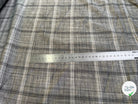 VOILE DE COTON À CARREAUX FINE RAYURES GRIS - My Little Coupon