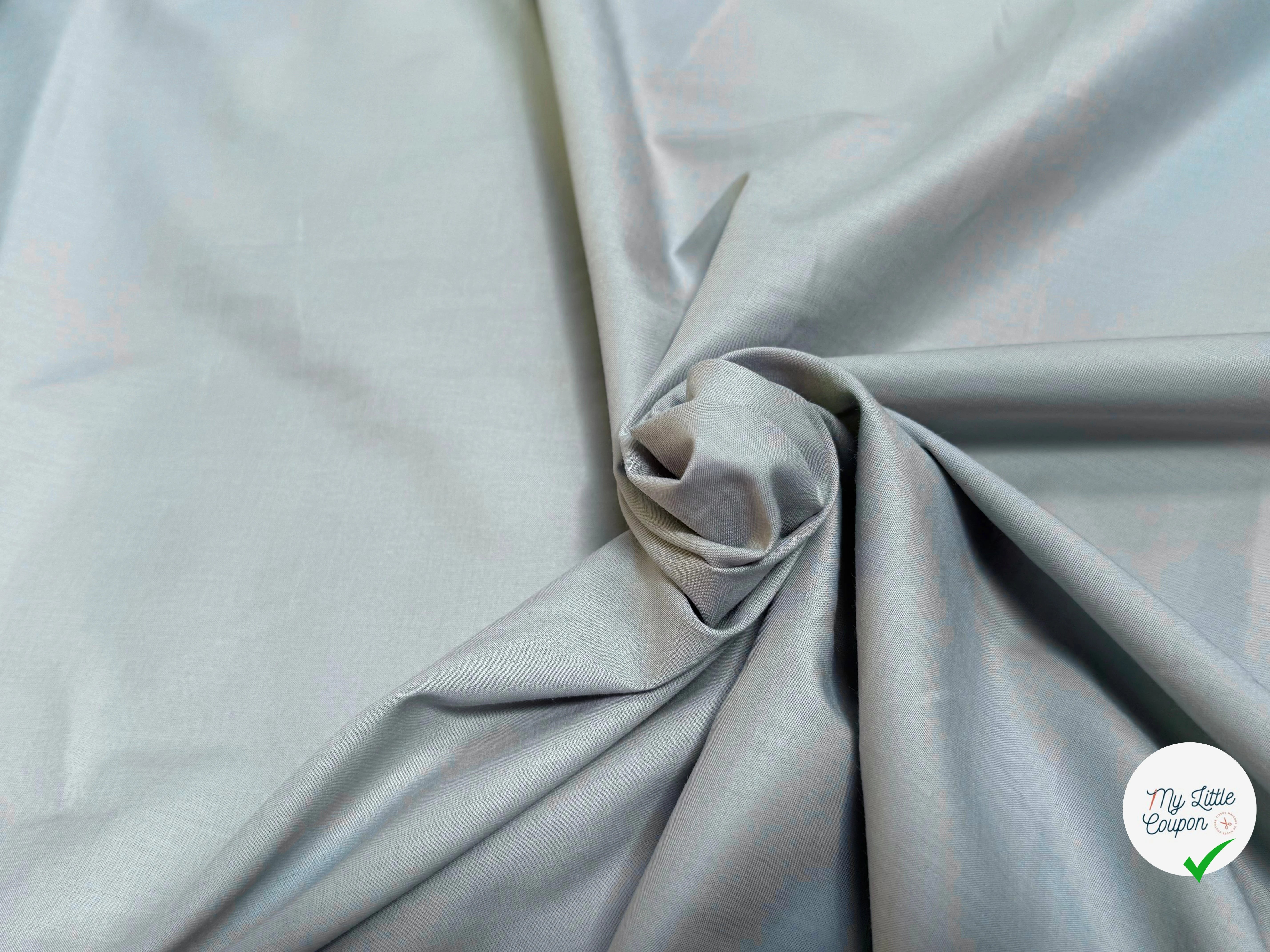 VOILE DE COTON BEAU BLEU DRAGÉE - My Little Coupon