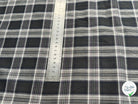 VOILE DE COTON BELLE DENSITÉ À CARREAUX ANTHRACITE GRIS - My Little Coupon