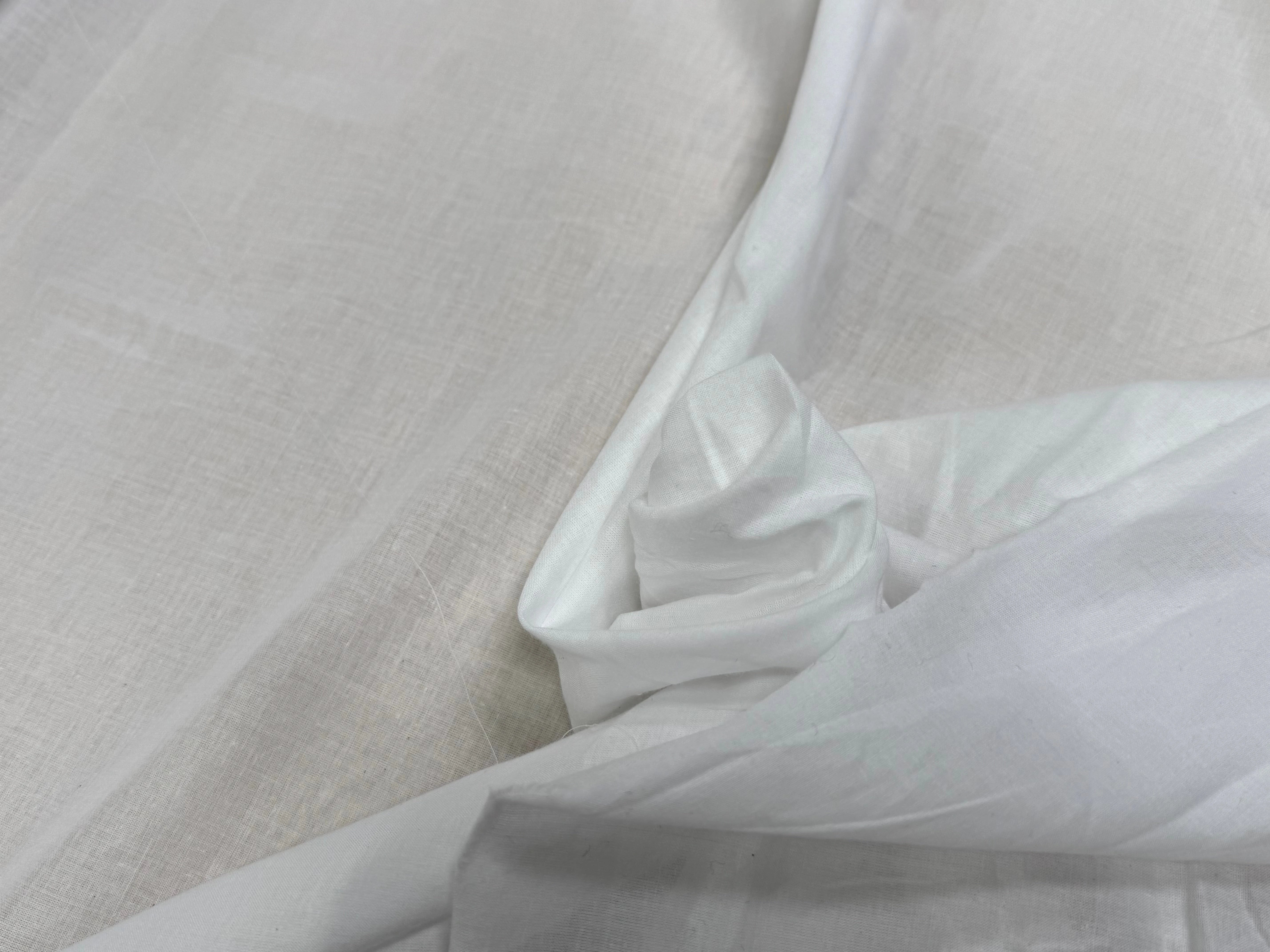 VOILE DE COTON BLANC OPTIQUE FLUIDE - My Little Coupon