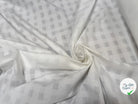 VOILE DE COTON BLANC QUADRILLE - My Little Coupon