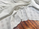 VOILE DE COTON BLANC QUADRILLE - My Little Coupon
