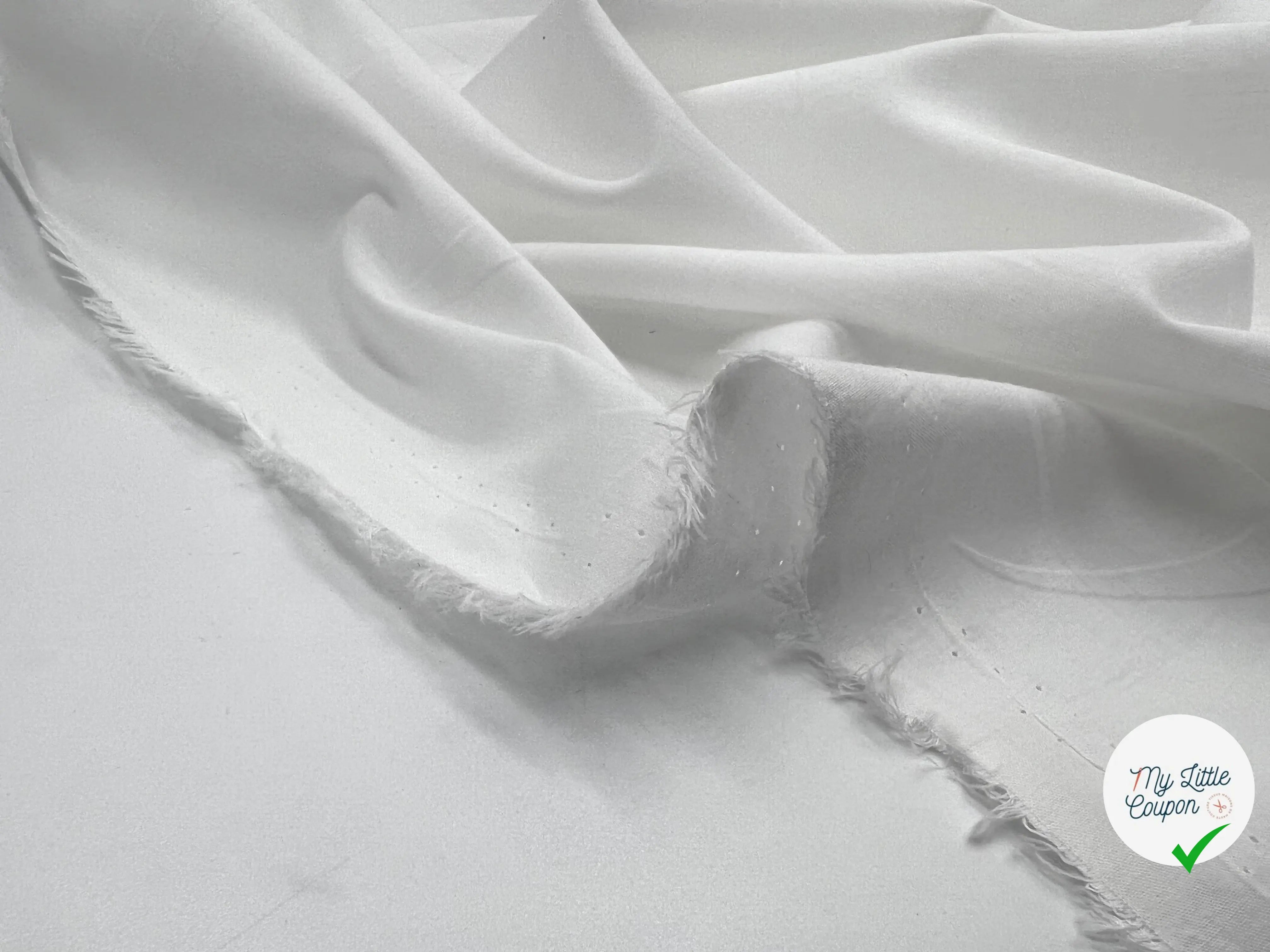 VOILE DE COTON BLANC SANFORIZED - My Little Coupon - tissu - coudre