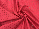 VOILE DE COTON DE PETITS RONDS CARMIN MSO