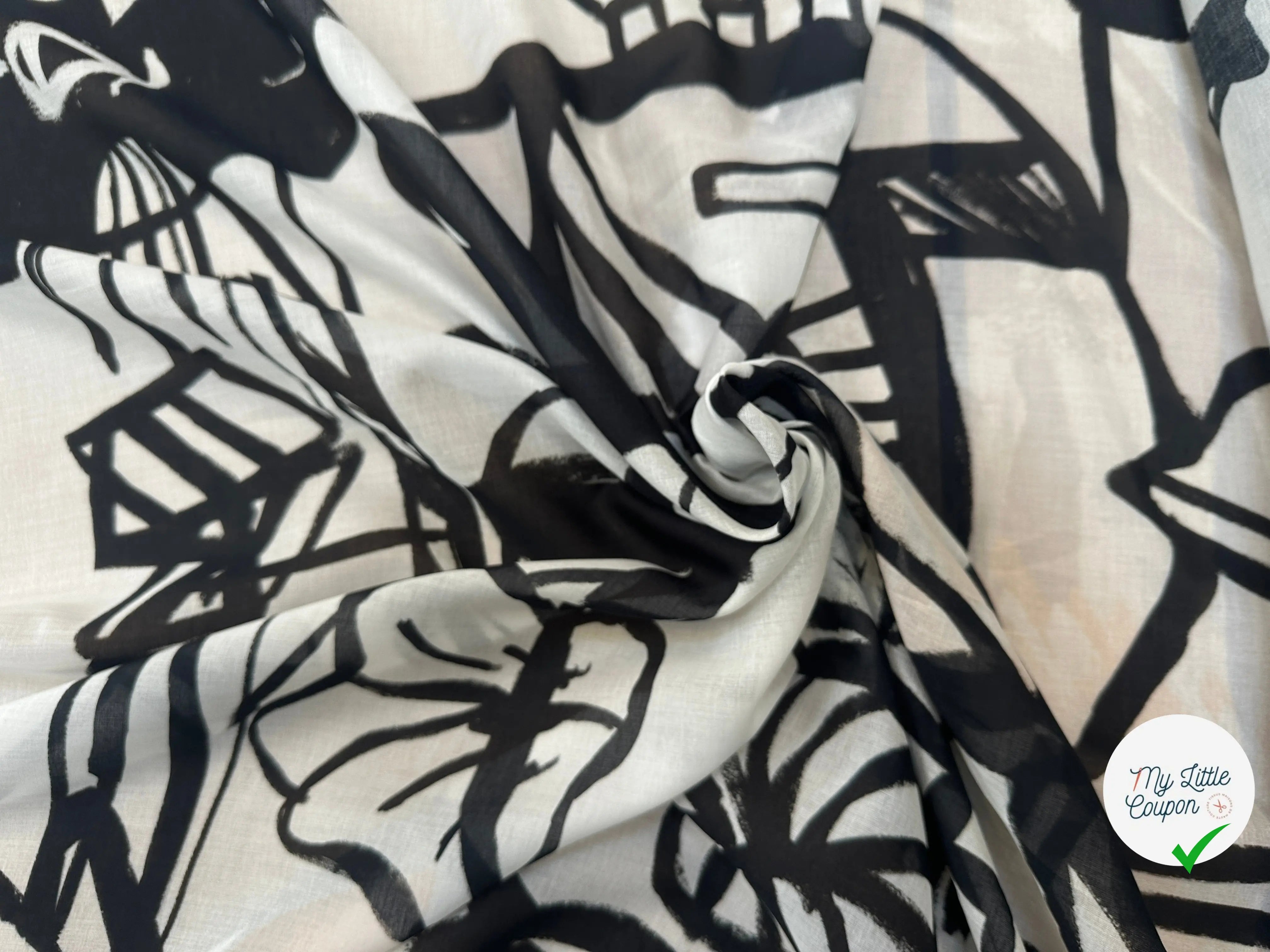 VOILE DE COTON DESSIN D'ENFANTS PRODIGE - My Little Coupon