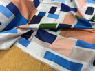 VOILE DE COTON DOUX IMPRIMÉ GÉOMETRIQUE LÉGÈREMENT SATINÉ NINFEA - My Little Coupon