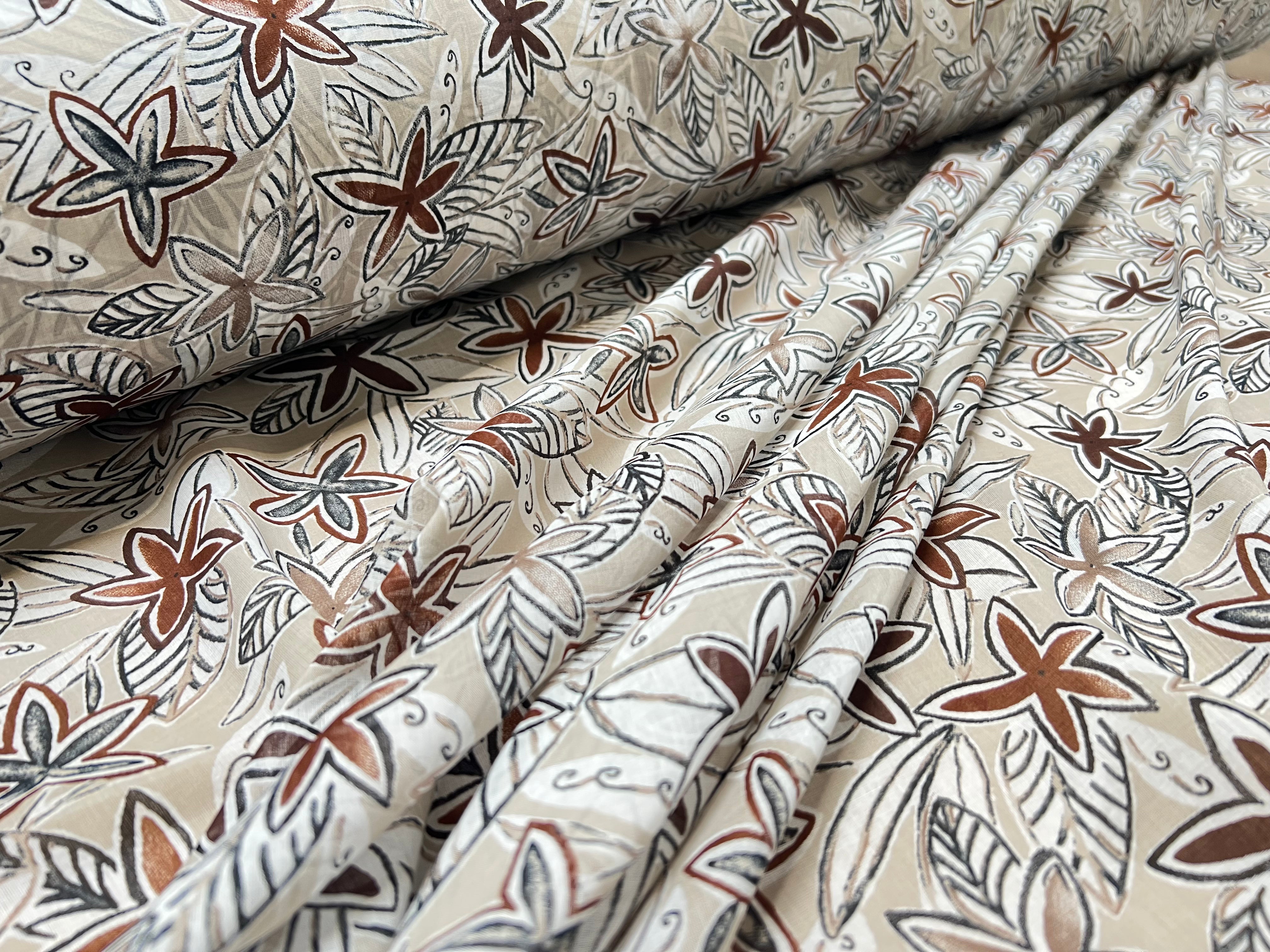 VOILE DE COTON FLEURS DE VANILLE - My Little Coupon