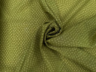 VOILE DE COTON FOND VERT MOTIFS PETITS POIDS - My Little Coupon