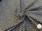 VOILE DE COTON GRIS CENDRÉ ÉTOILE BLANCHE - My Little Coupon