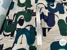 VOILE DE COTON IMPRIMÉ GRAPHIQUE VERT NINFEA MUSIK - My Little Coupon