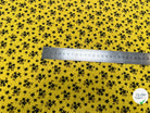 VOILE DE COTON IMPRIMÉ PÉTITES FLEURS FOND JAUNE - My Little Coupon