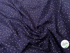 VOILE DE COTON LEGEREMENT EMERISÉ POIS PARME OR - My Little Coupon