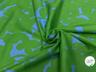 VOILE DE COTON NINFEA OMBRE VERT IMPRIMÉ FLORAL GRAPHIQUE BICOLORE - My Little Coupon