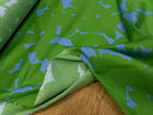VOILE DE COTON NINFEA OMBRE VERT IMPRIMÉ FLORAL GRAPHIQUE BICOLORE - My Little Coupon