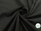 VOILE DE COTON PLUMETIS NOIR - My Little Coupon - tissu - coudre