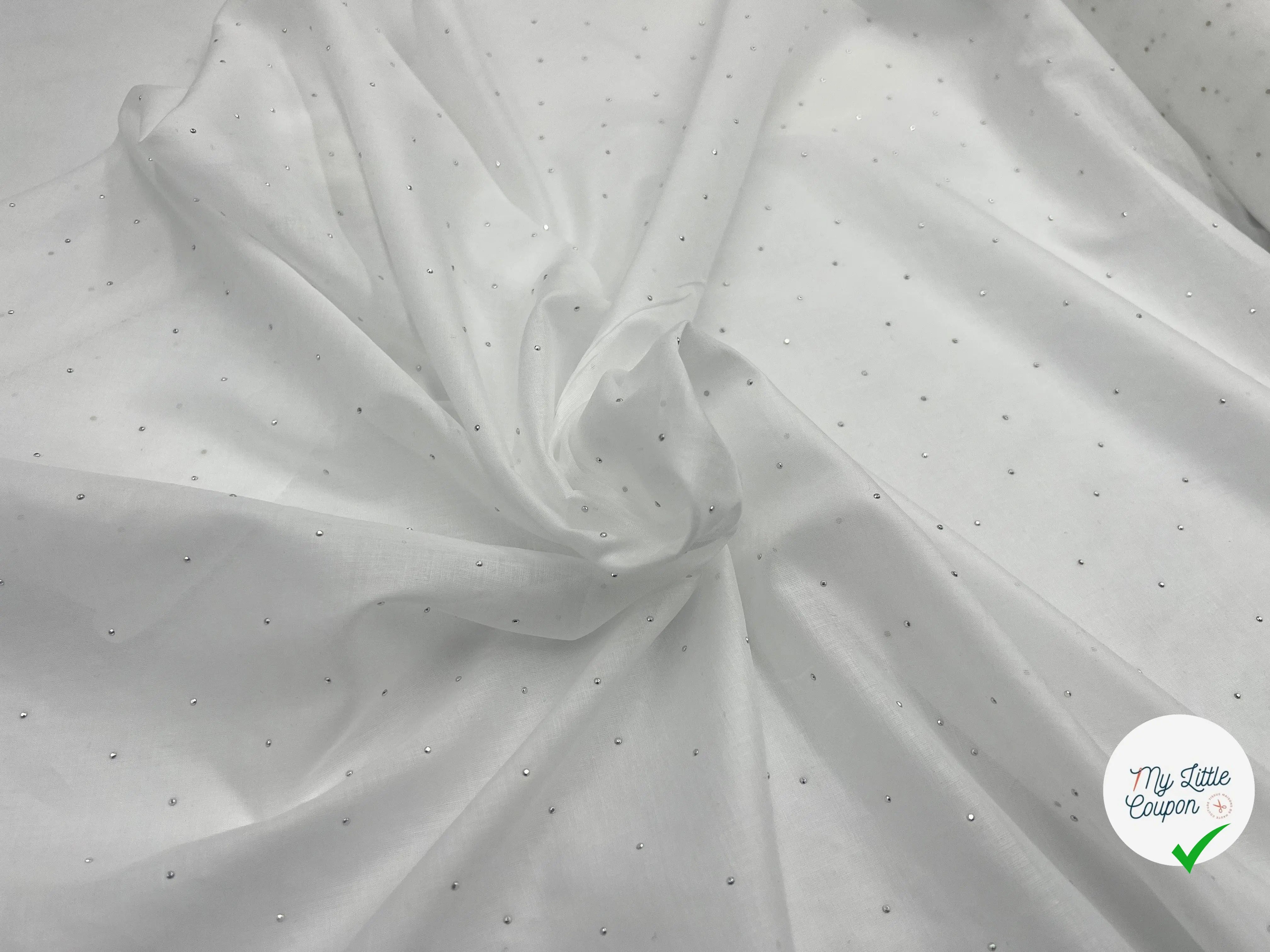 VOILE DE COTON PRÉMIUM PETITS ALUMINIUM - My Little Coupon - tissu - coudre