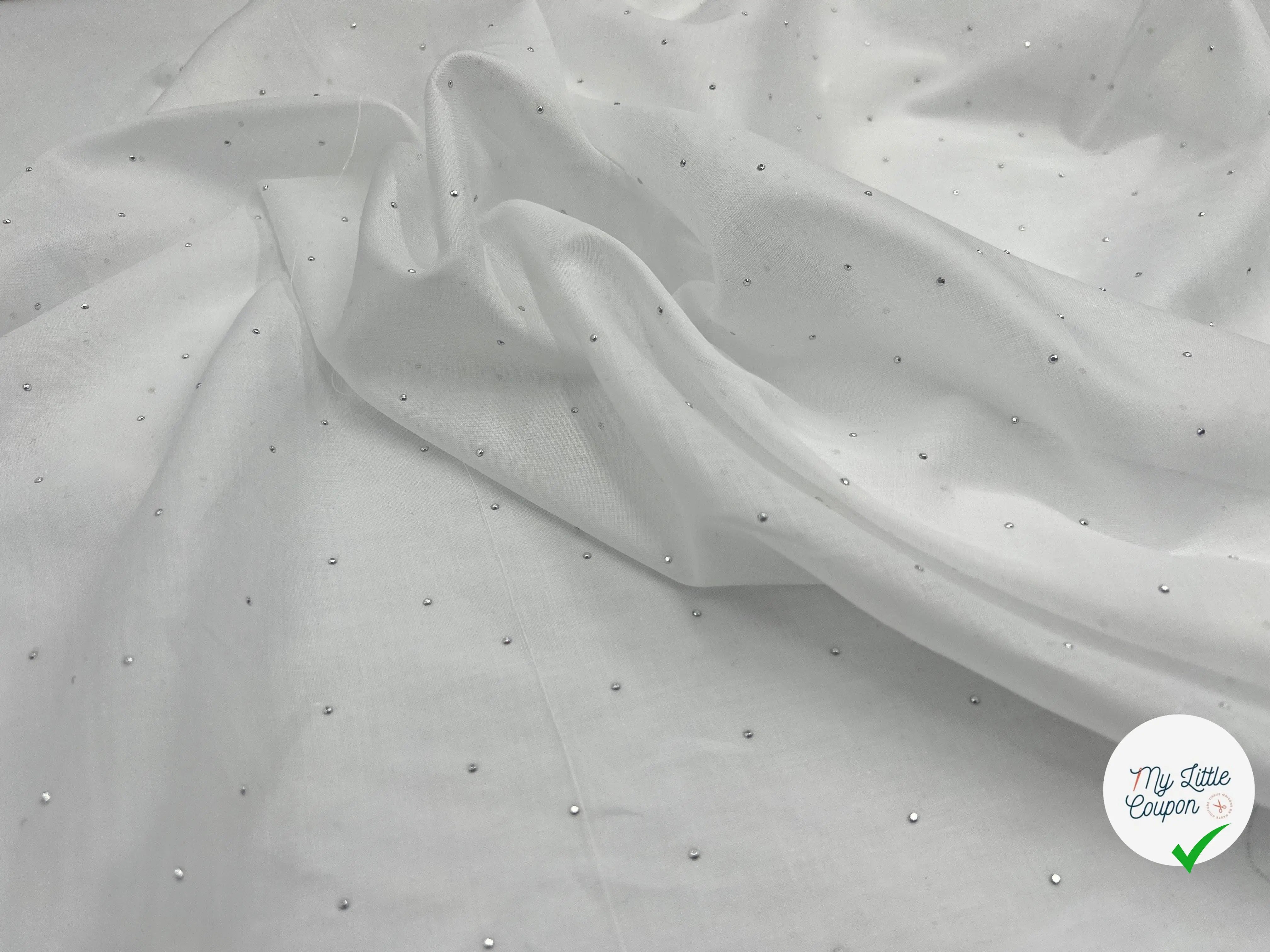 VOILE DE COTON PRÉMIUM PETITS ALUMINIUM - My Little Coupon - tissu - coudre