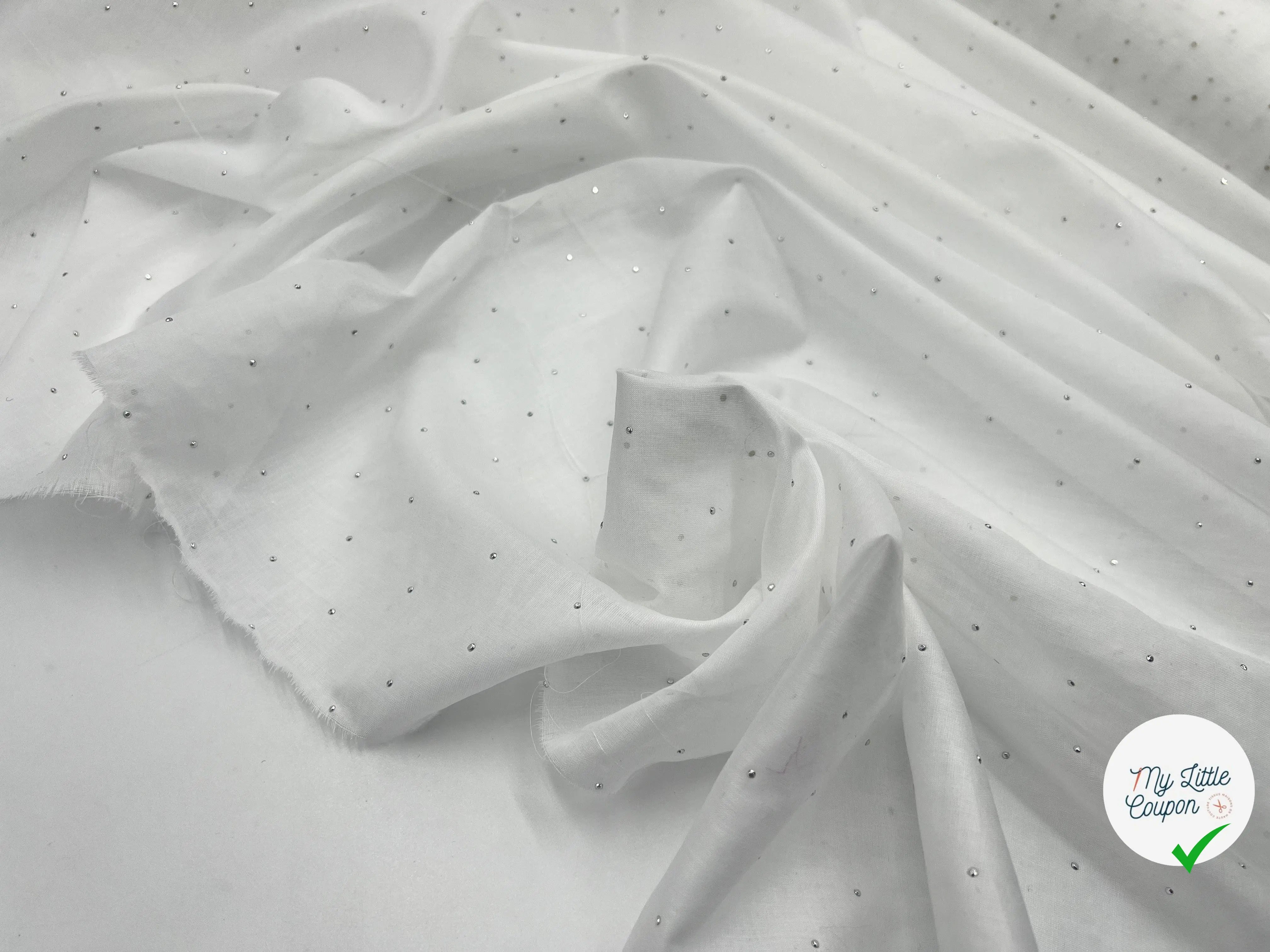 VOILE DE COTON PRÉMIUM PETITS ALUMINIUM - My Little Coupon - tissu - coudre