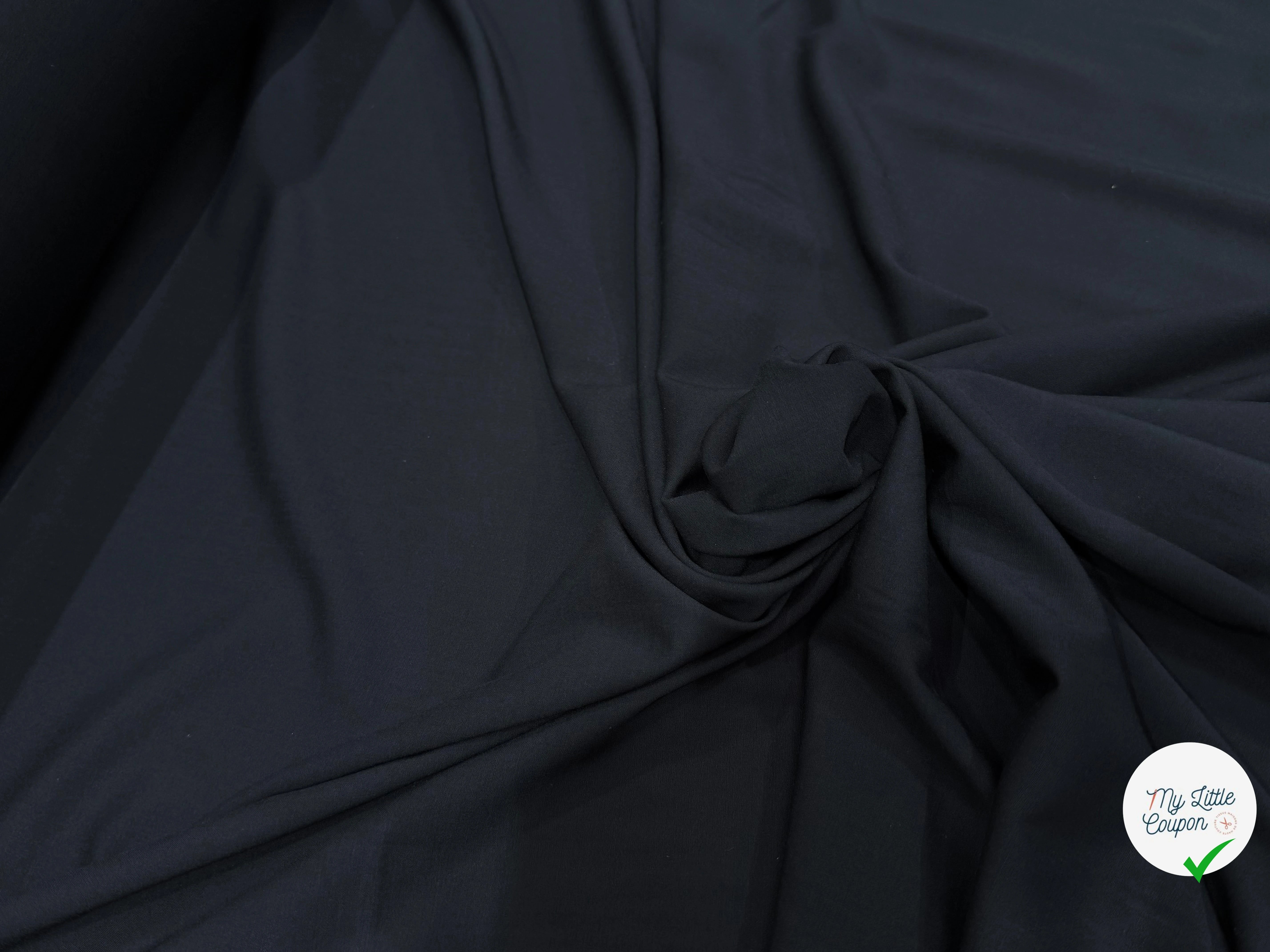 VOILE DE COTON SOUPLE ET DOUX NOIR - My Little Coupon