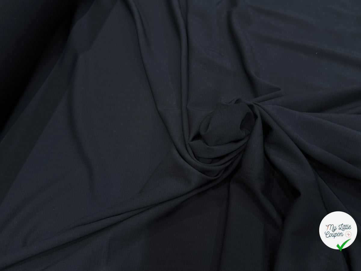 VOILE DE COTON SOUPLE ET DOUX NOIR - My Little Coupon
