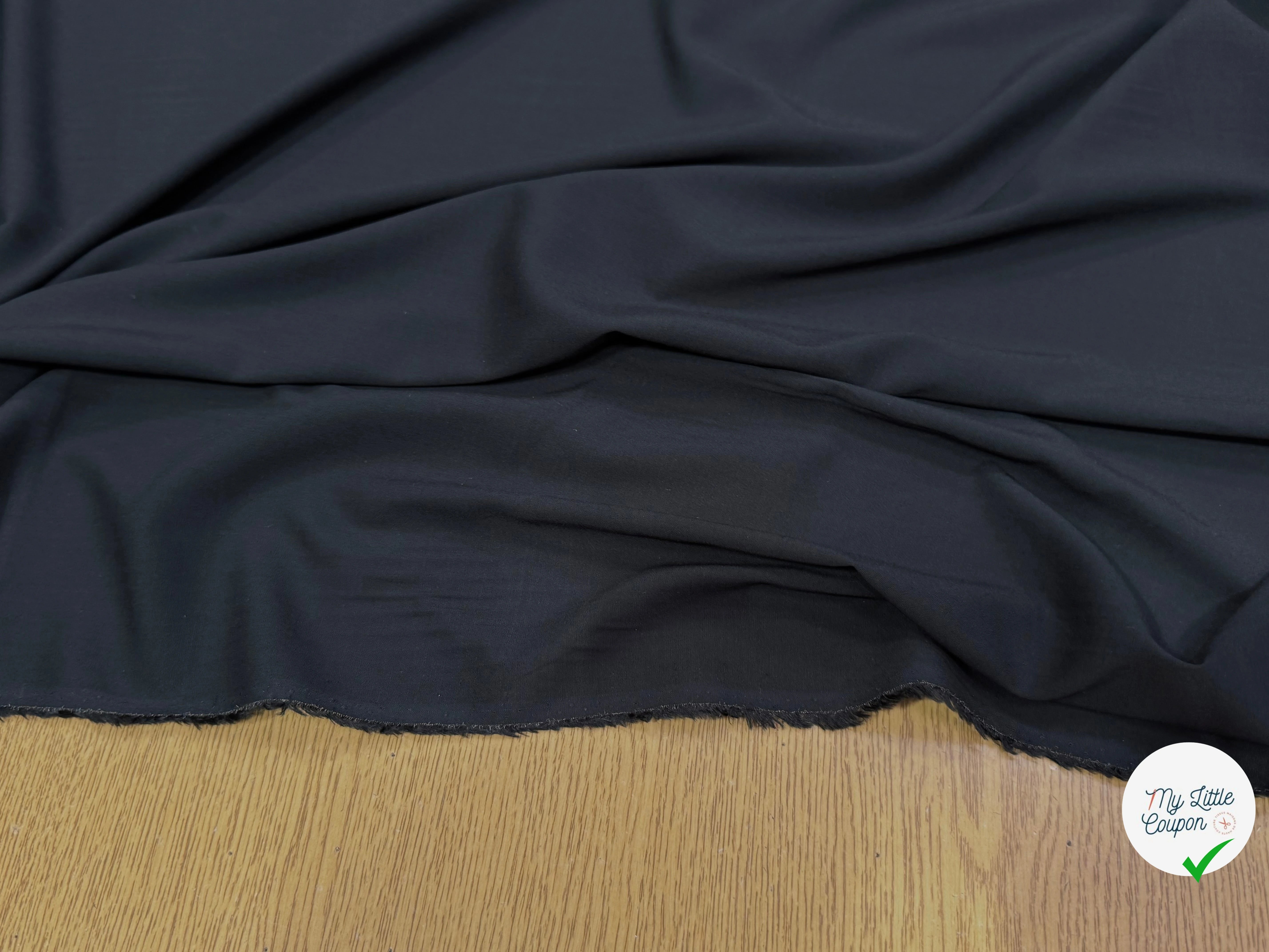 VOILE DE COTON SOUPLE ET DOUX NOIR - My Little Coupon