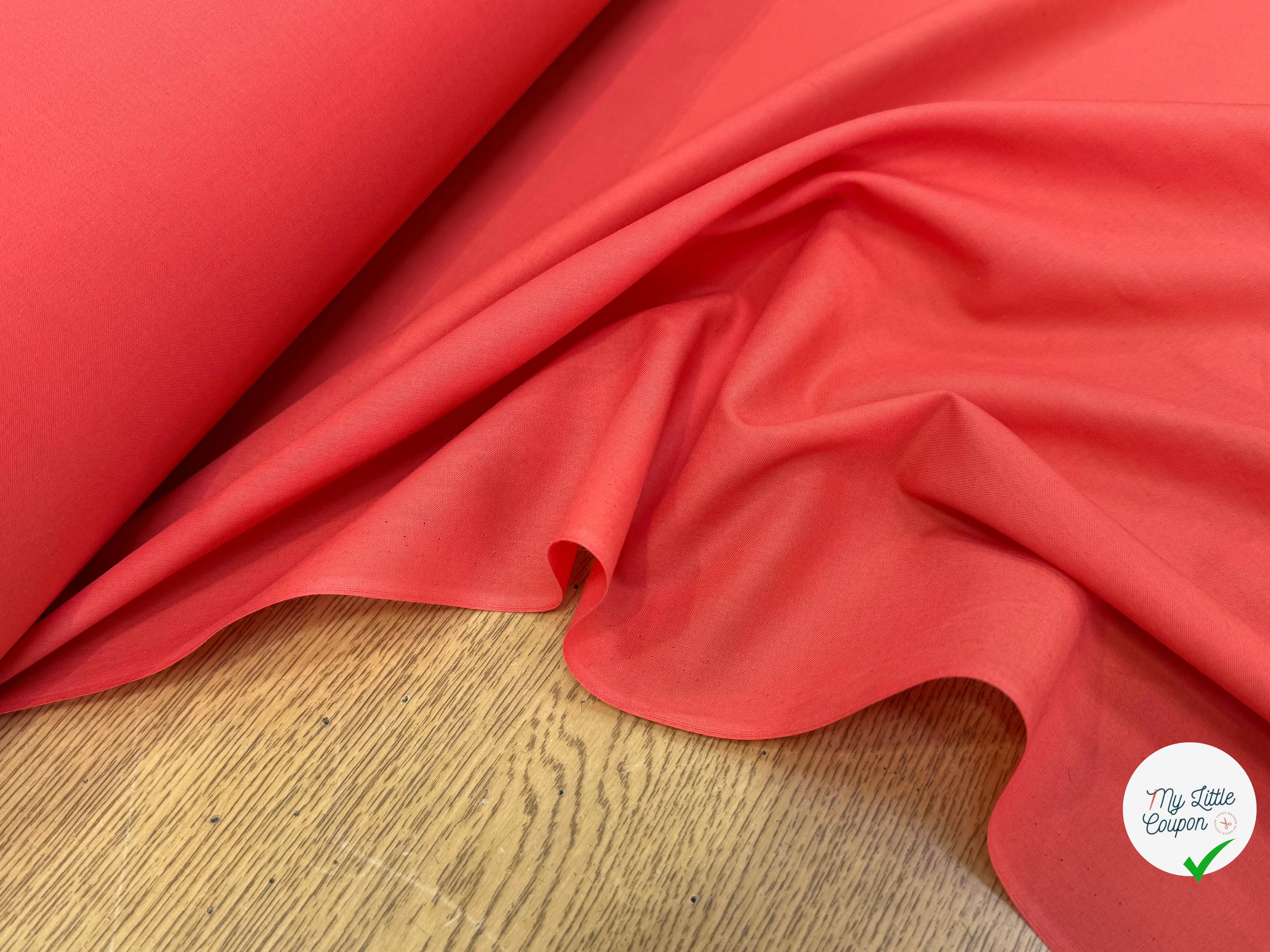 VOILE DE COTON TRÈS BEAU ORANGE - My Little Coupon