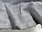VOILE DE COTON UNI BLANC QUADRILLÉ - My Little Coupon
