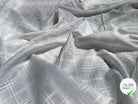 VOILE DE COTON UNI BLANC QUADRILLÉ - My Little Coupon