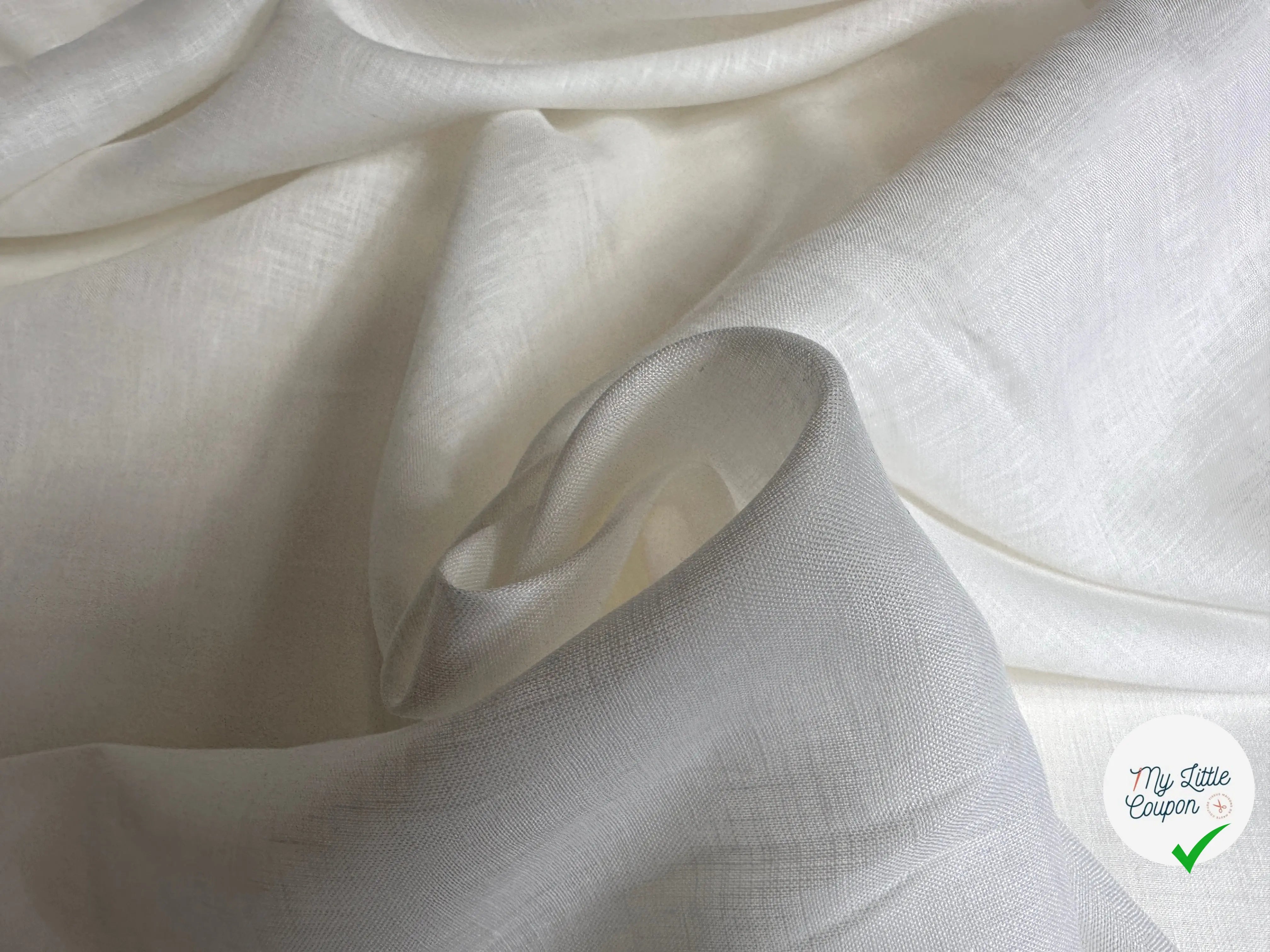 VOILE DE LIN BLANC MSO
