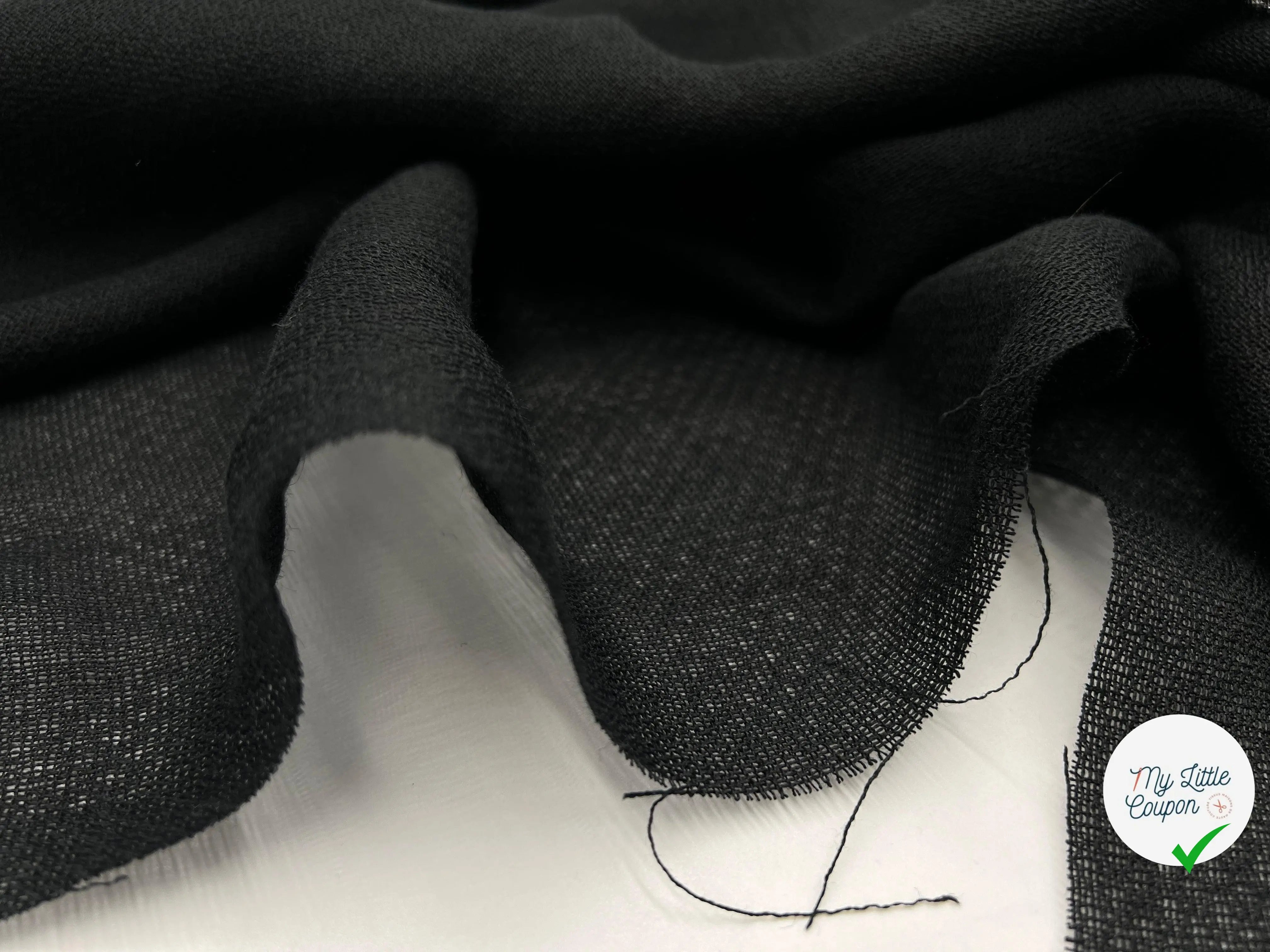 VOILE DE LIN NID D'ABEILLE - My Little Coupon - tissu - coudre
