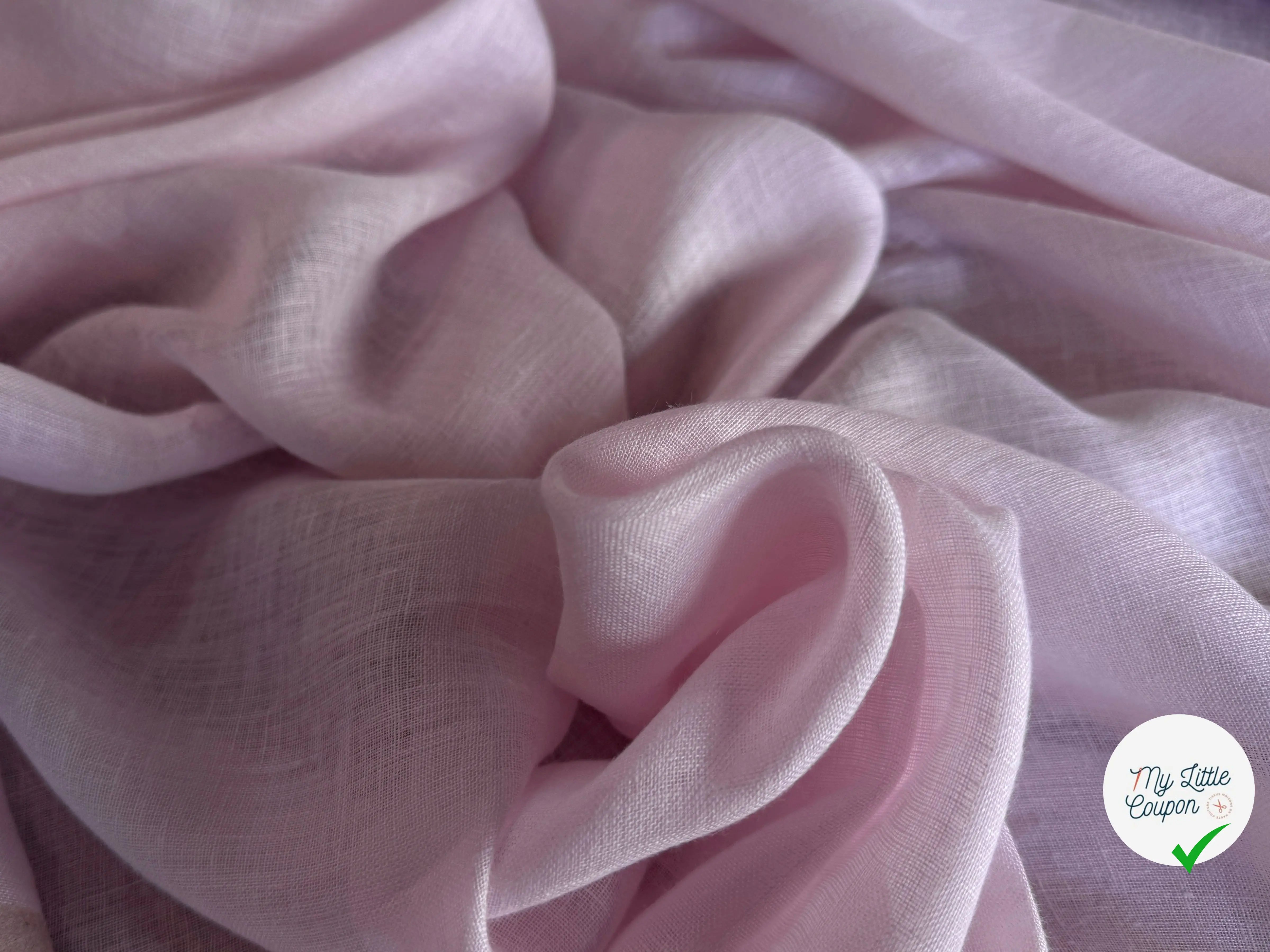 VOILE DE LIN ROSE PÂLE - My Little Coupon