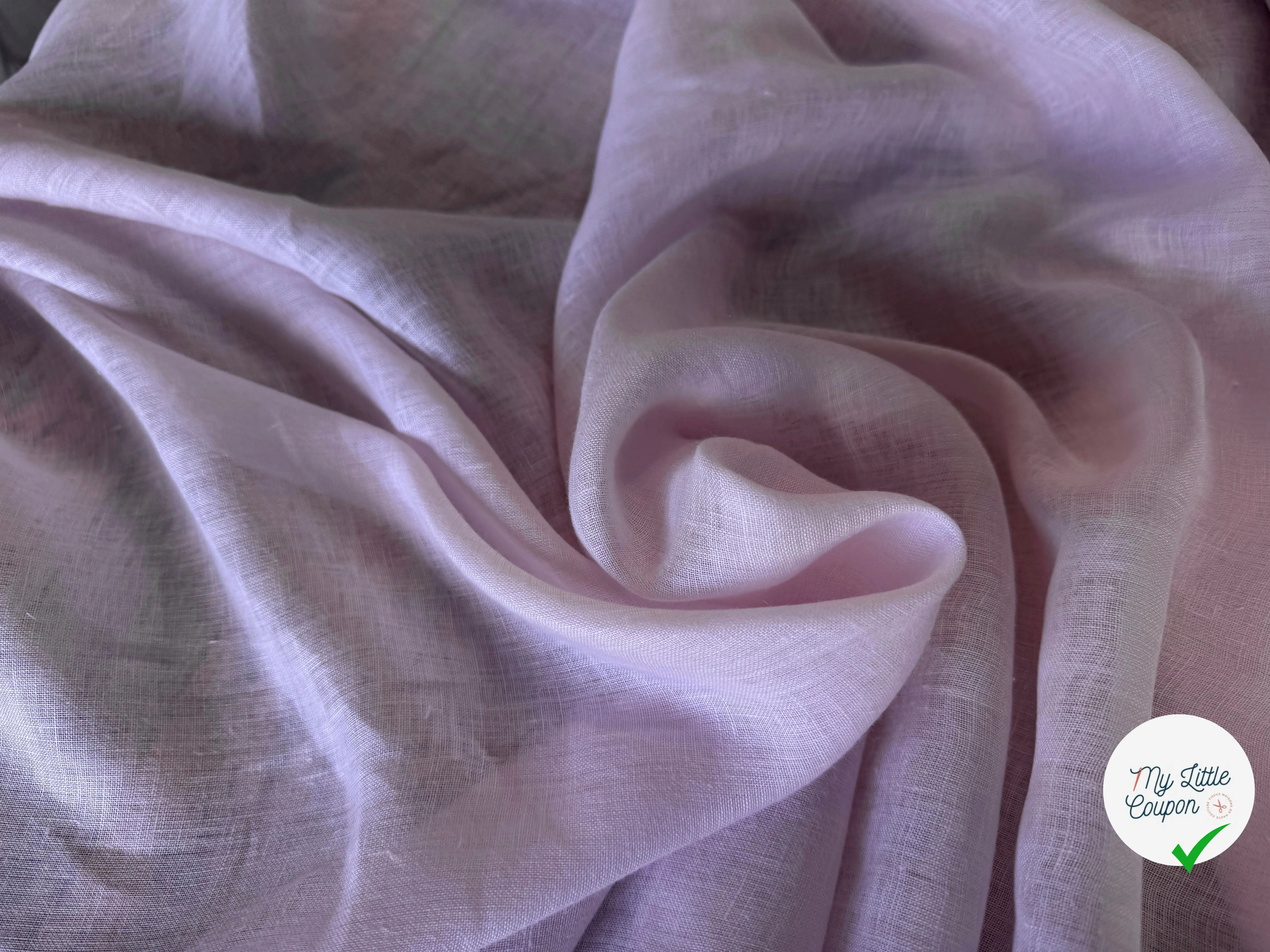 VOILE DE LIN ROSE PÂLE - My Little Coupon