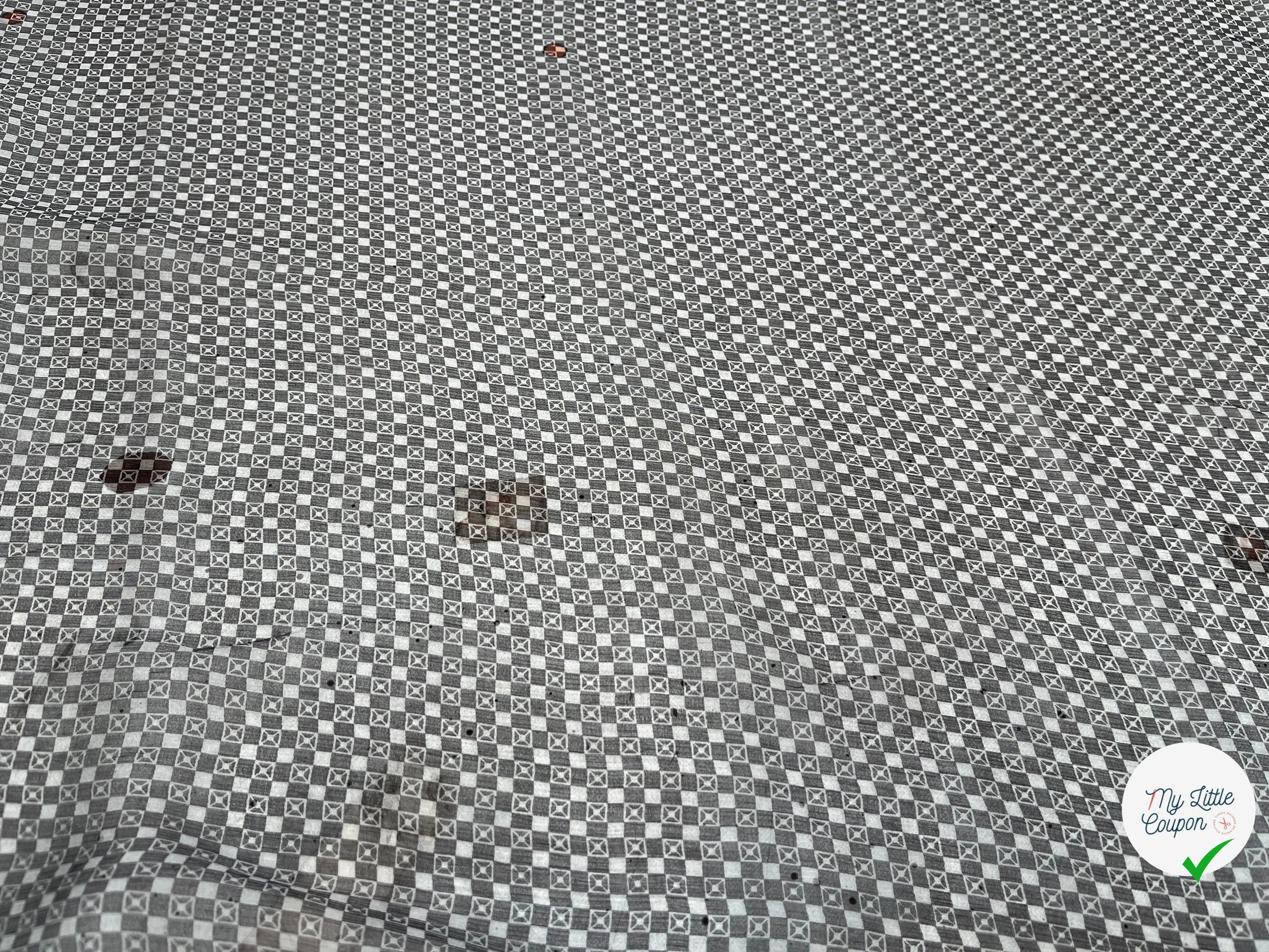 VOILE DE SOIE CARREAUX GÉOMETRIE - My Little Coupon