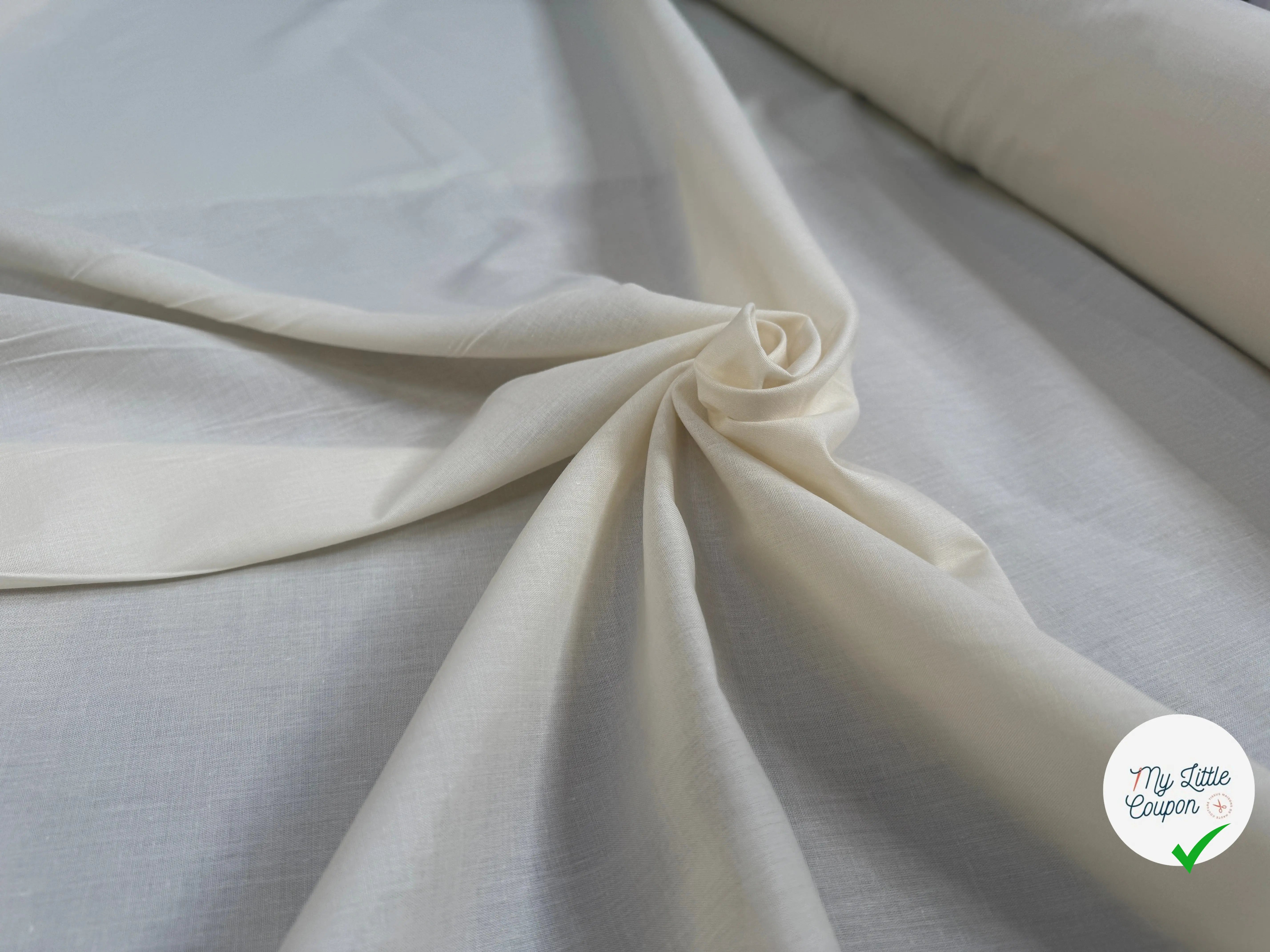 VOILE DE VISCOSE IVOIRE - My Little Coupon