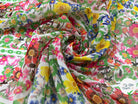 VOILE IMPRIMÉ MULTICOLORE FLORALIE SLAVE - My Little Coupon - tissu - coudre