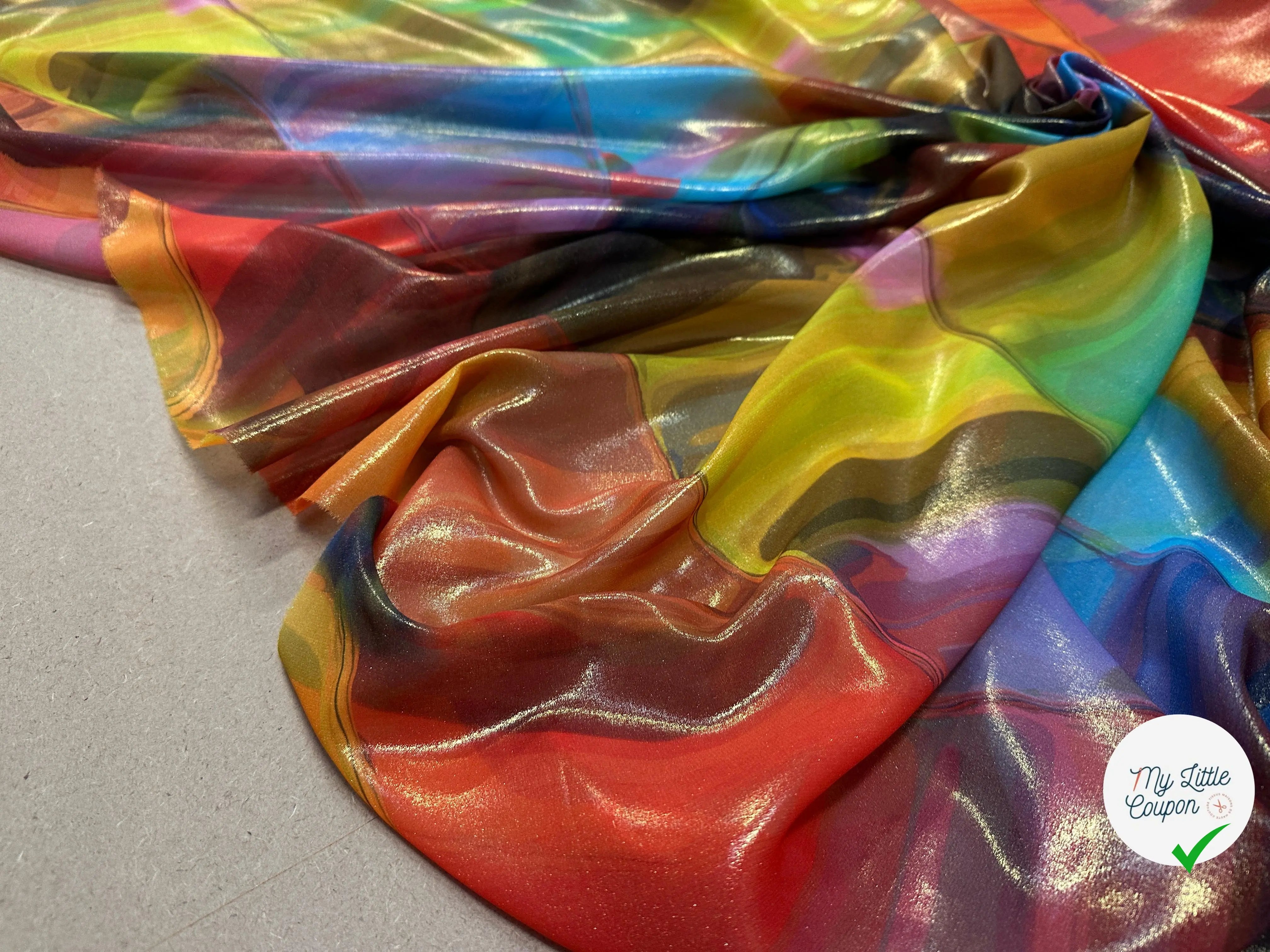 VOILE IRISÉ CREATORE PSYCHEDELIQUE - My Little Coupon