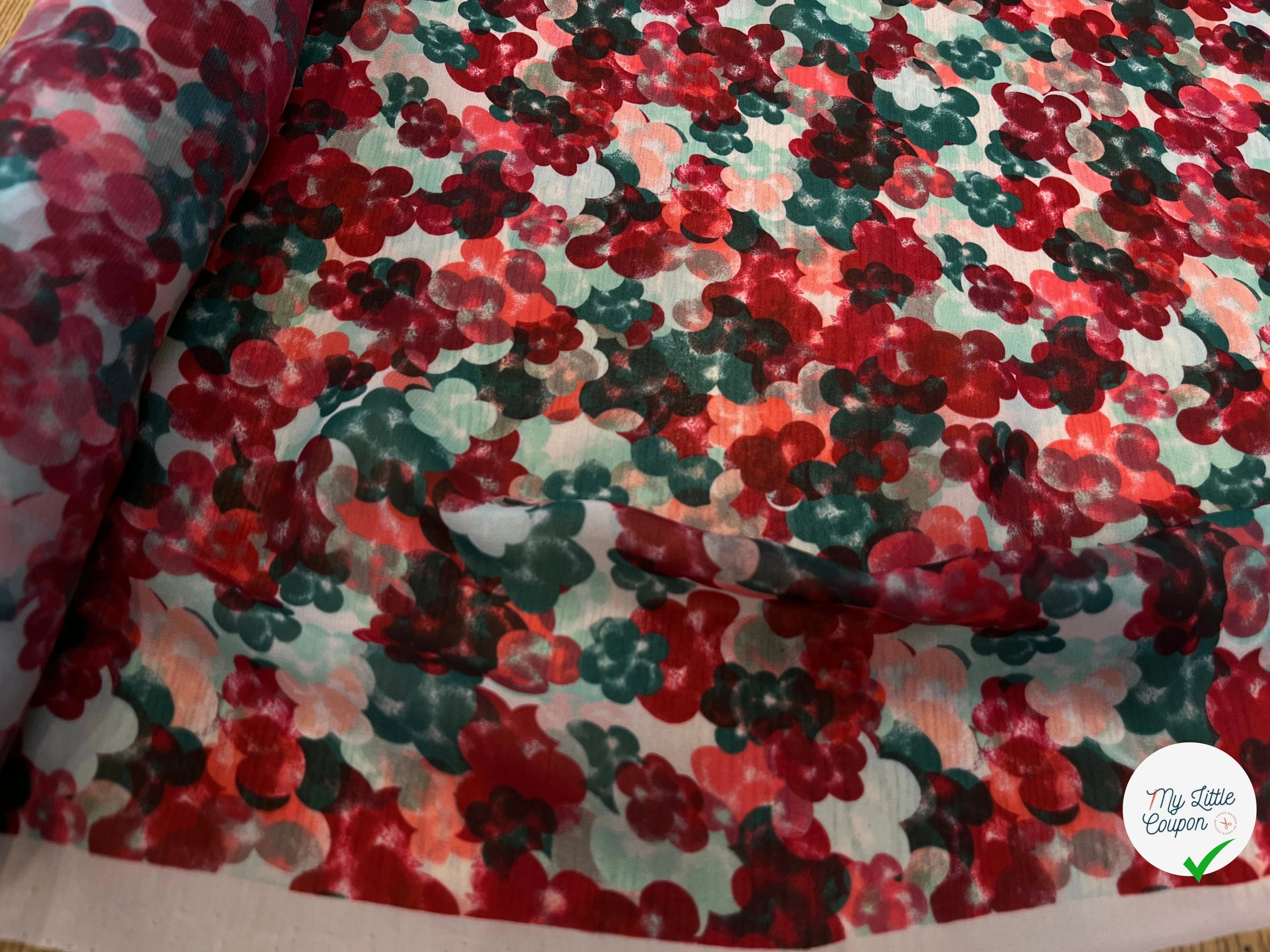 VOILE POLYESTER PASTILLE - My Little Coupon