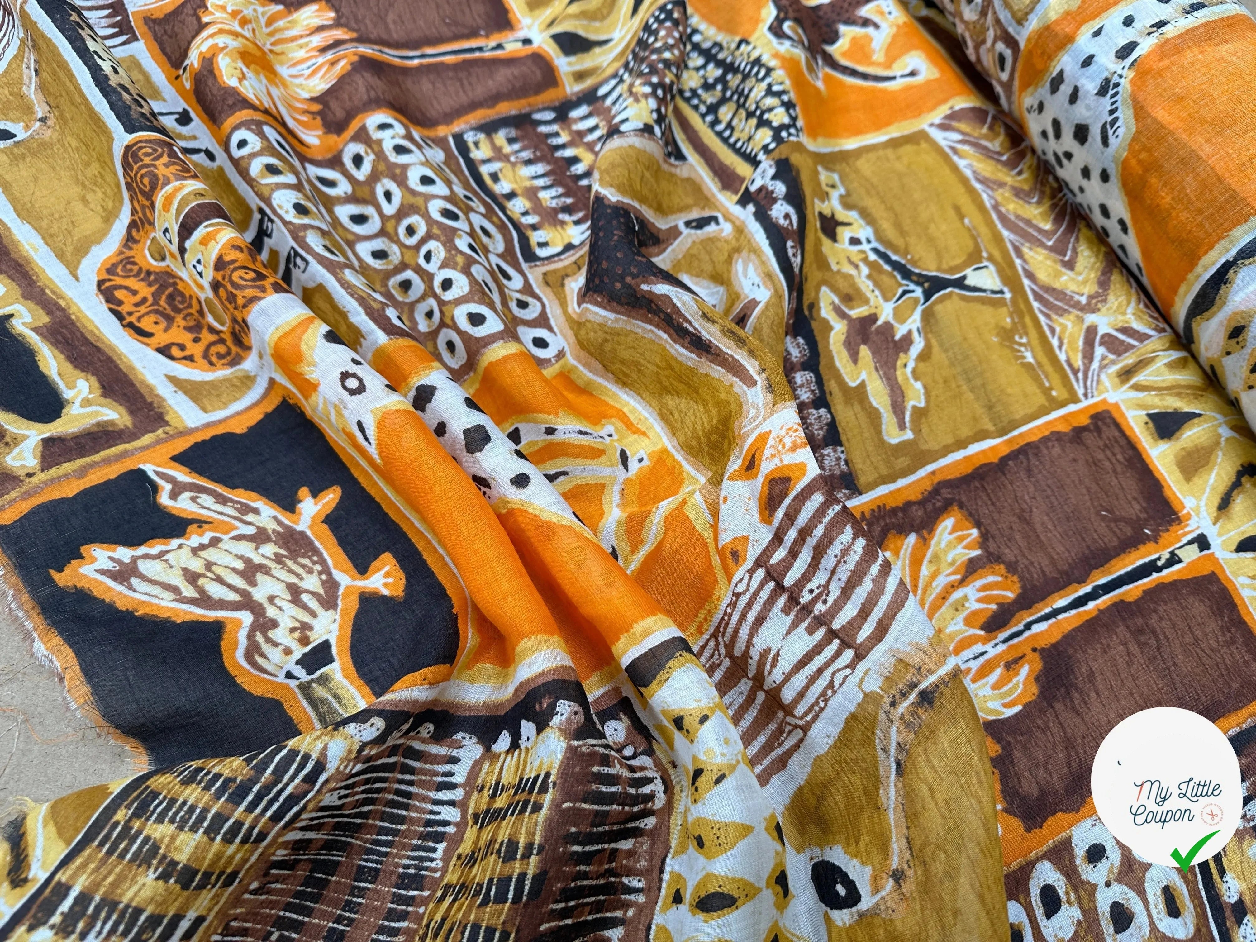 VOILE RAMIE MYKONOS WASHING TENDANCE AFRICA - My Little Coupon