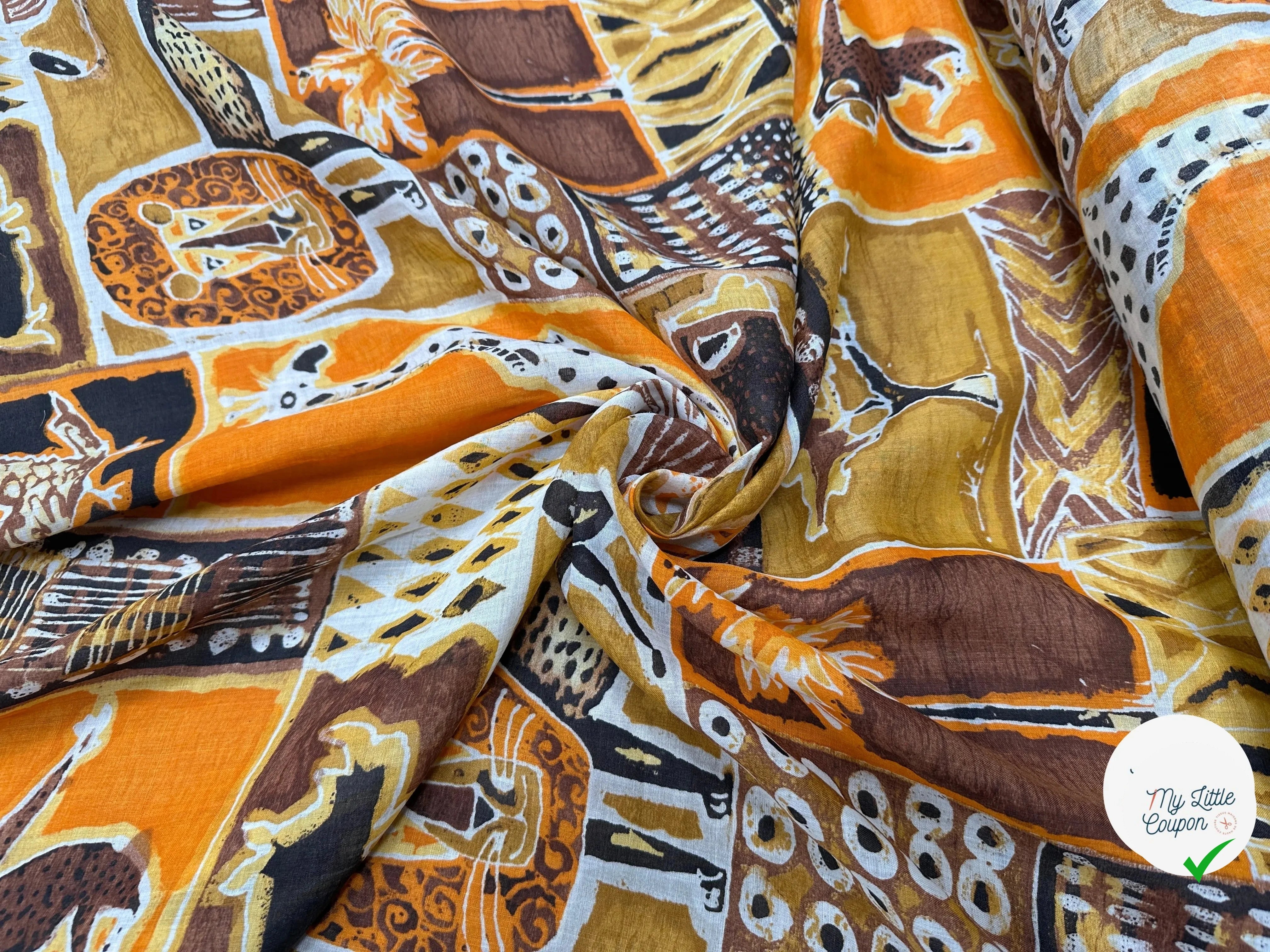 VOILE RAMIE MYKONOS WASHING TENDANCE AFRICA - My Little Coupon
