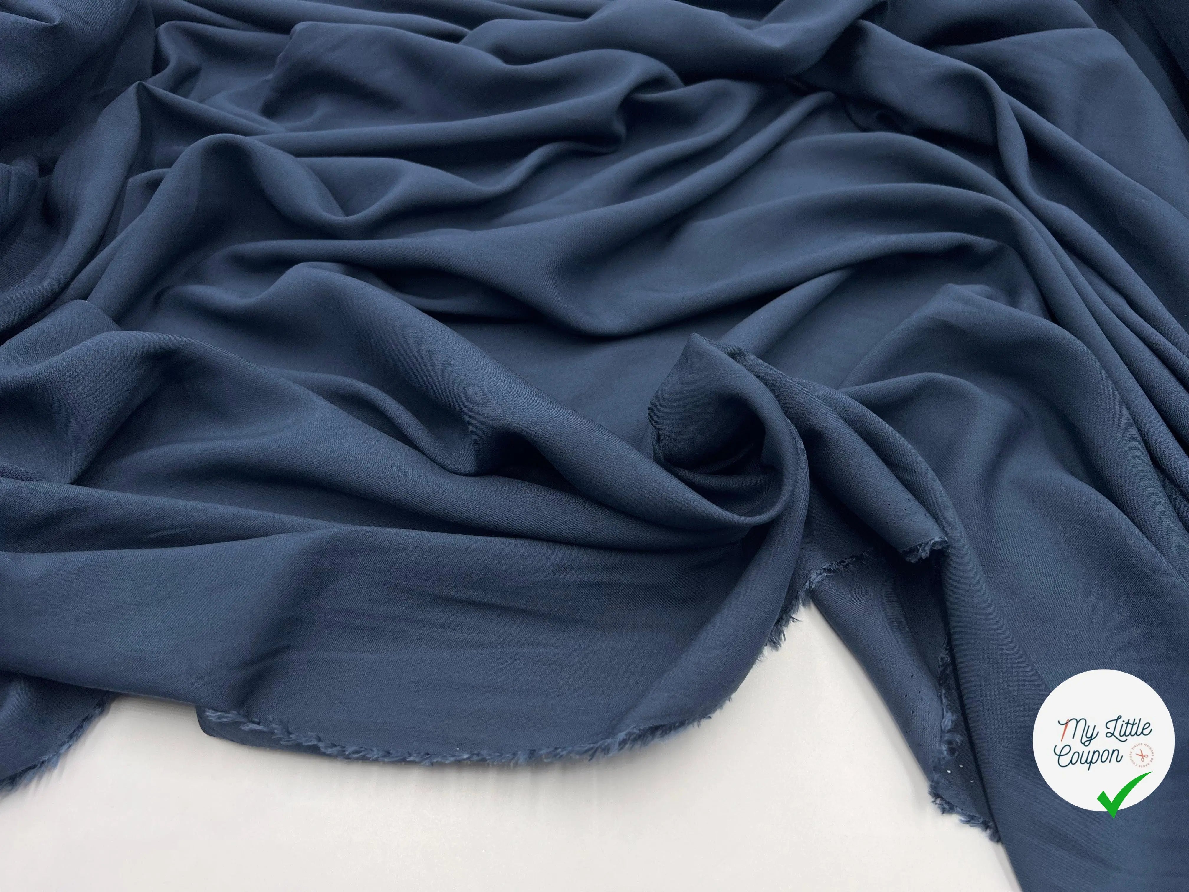 VOILE VISCOSE NIGHT BLEU - My Little Coupon - tissu - coudre