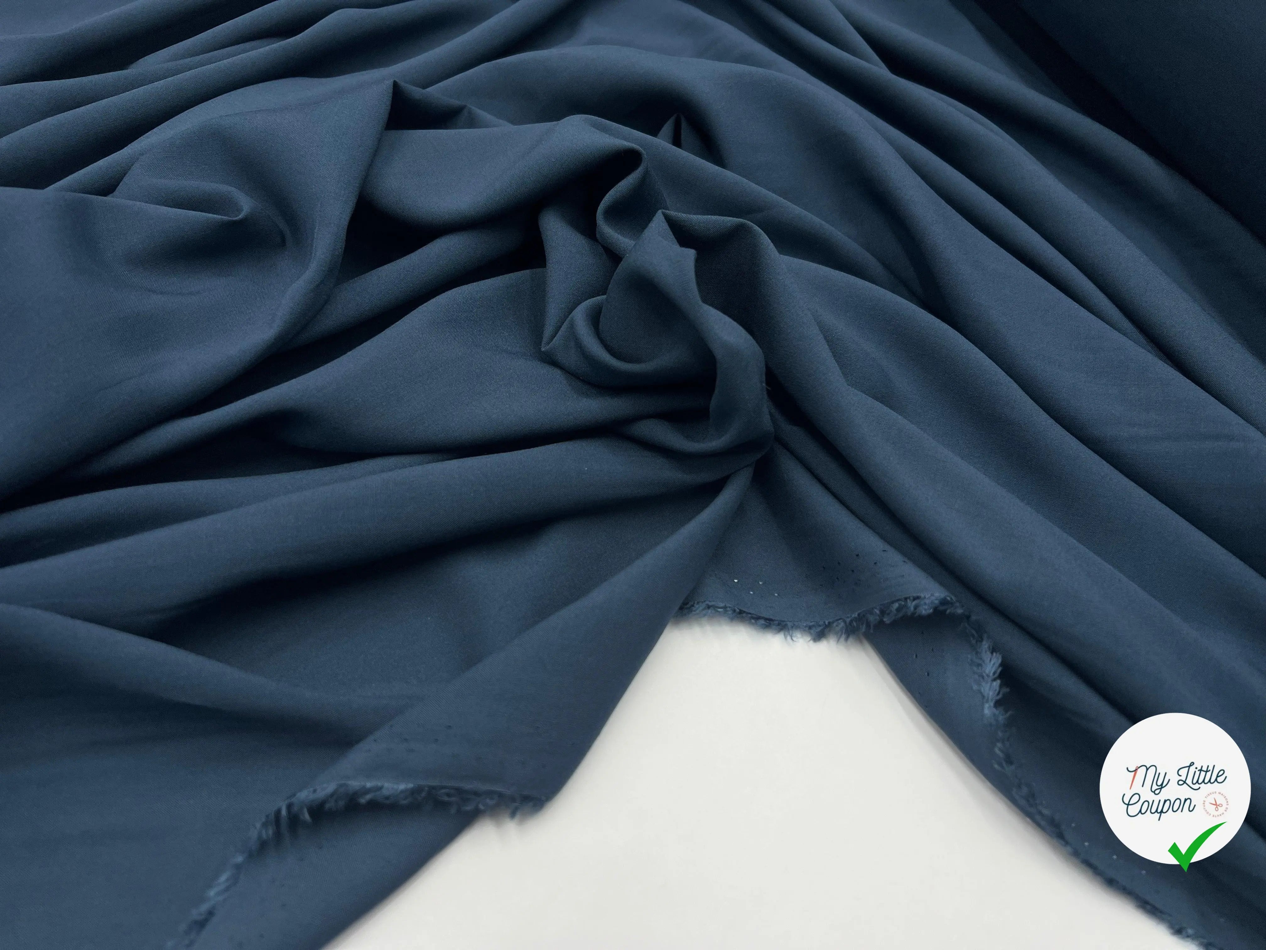 VOILE VISCOSE NIGHT BLEU - My Little Coupon - tissu - coudre