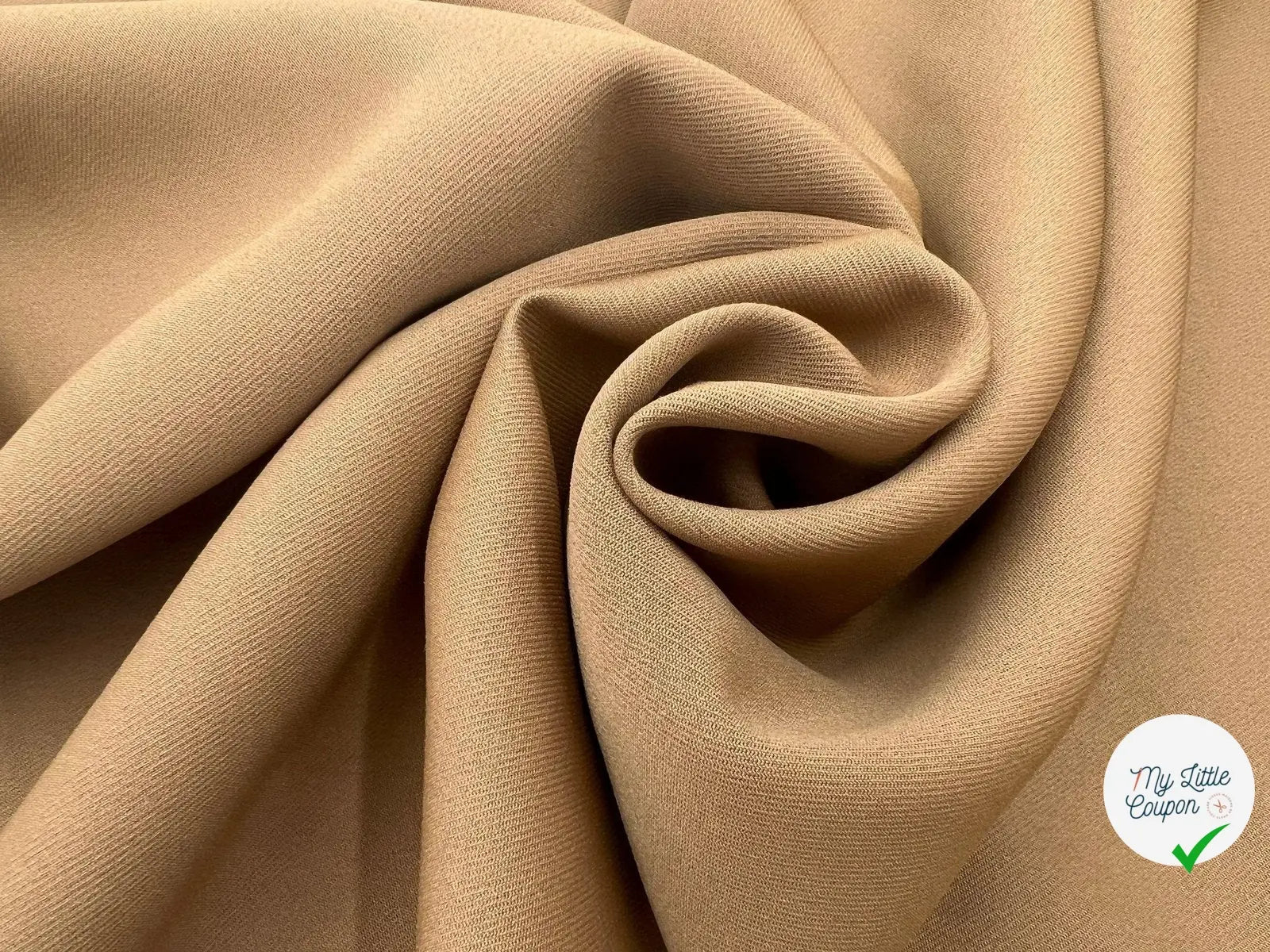 WHIPCORD POLYESTER CHAMOIS QUALITÉ JAPON - My Little Coupon - tissu - coudre