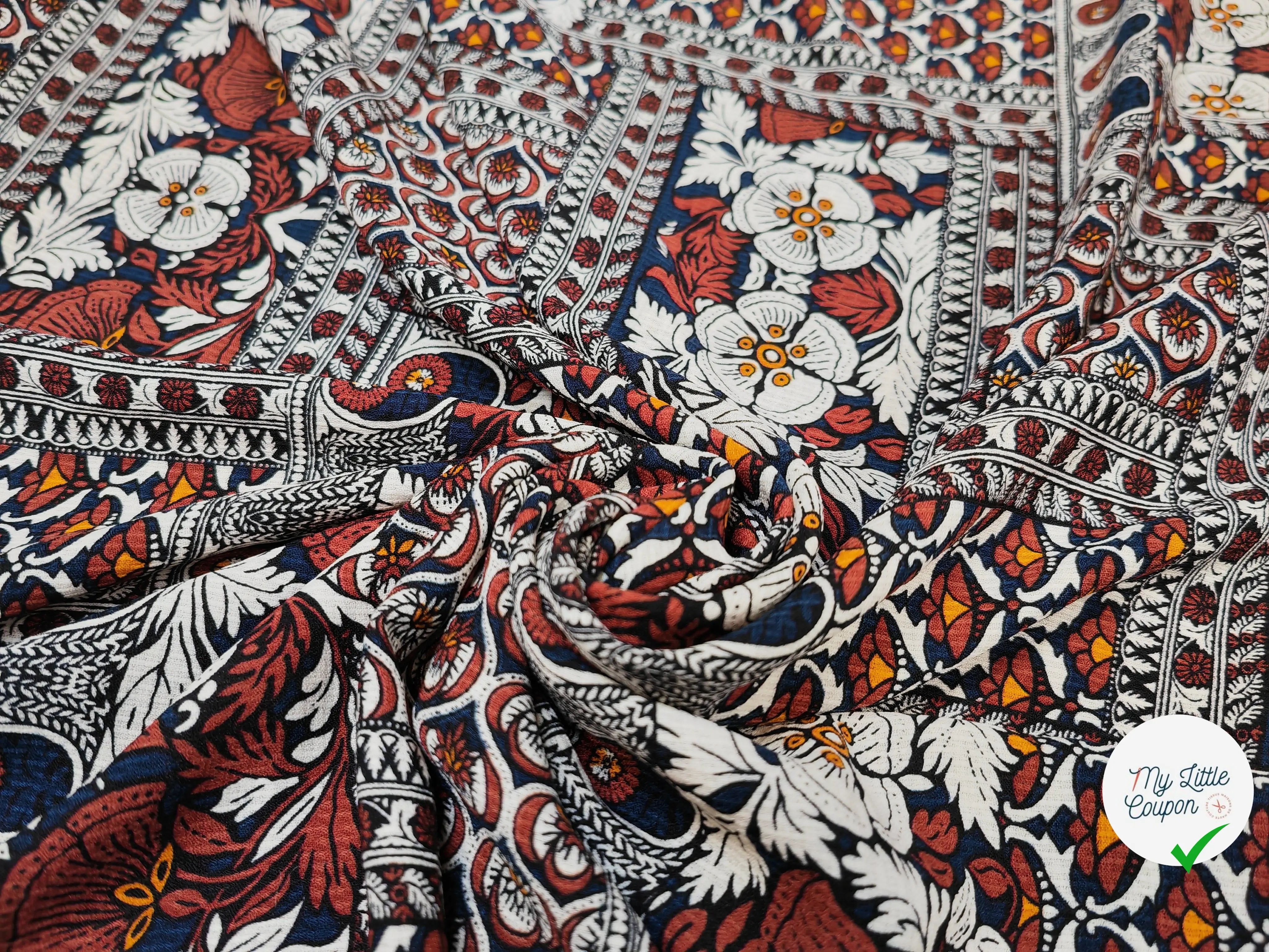 WOOLPEACH BATIK FLORAL MARRON - My Little Coupon
