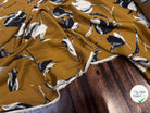WOOLPEACH FLEURS DE PEINTURE BLANCHE FOND OCRE JAUNE - My Little Coupon