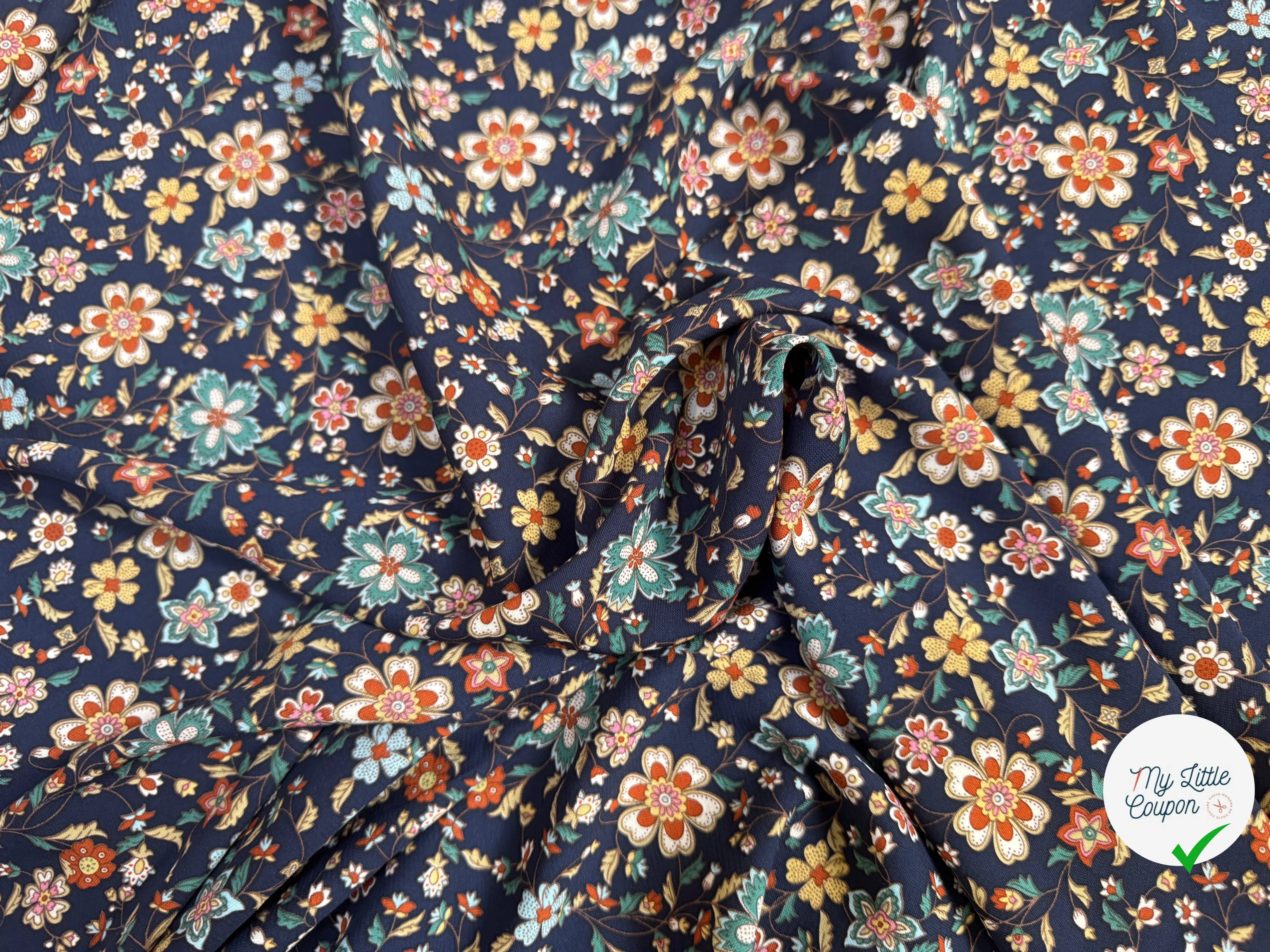 WOOLPEACH FLEURS PORCELAINE FOND BLEU ROI - My Little Coupon