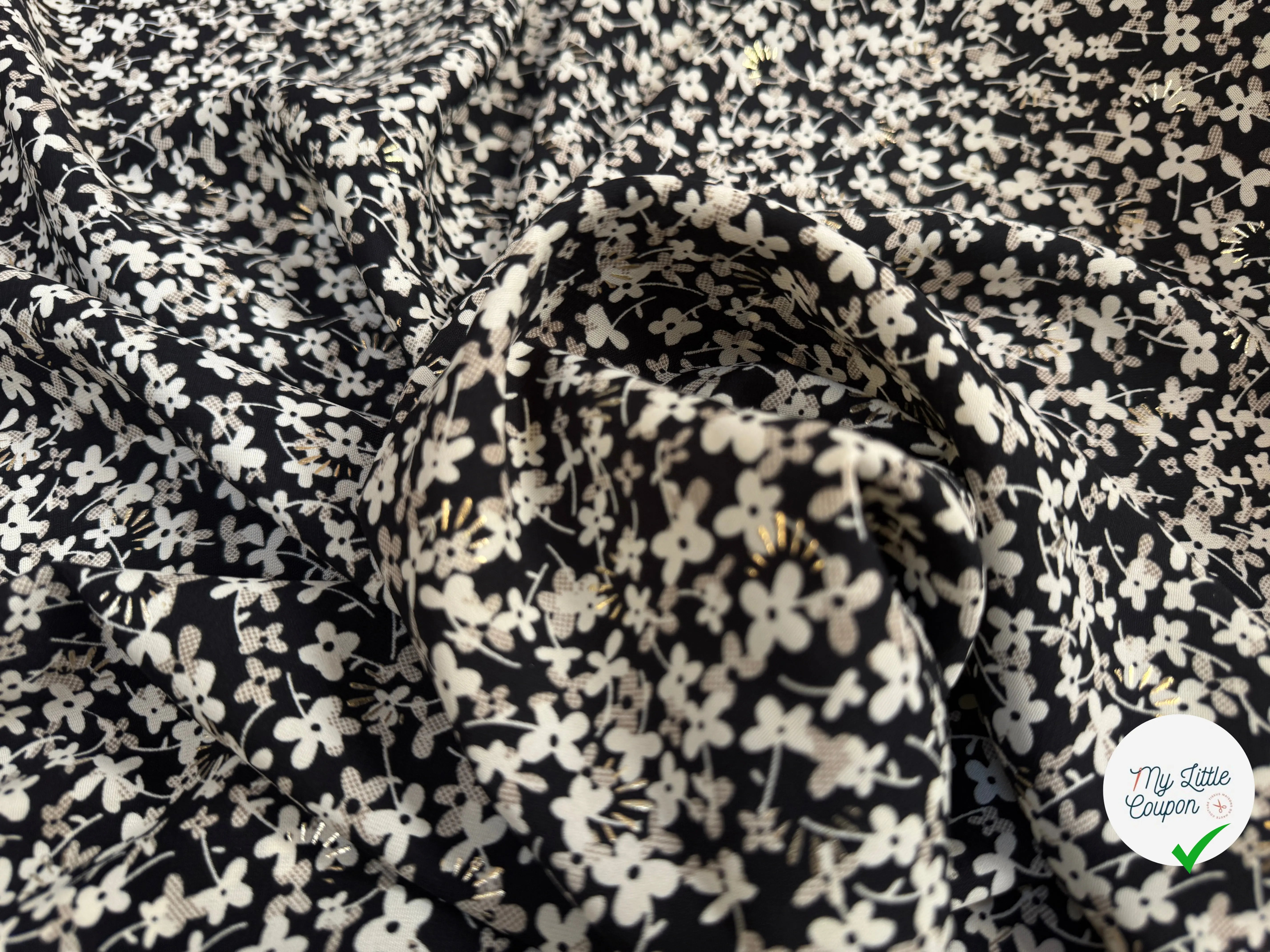 WOOLPEACH FLEURS REFLET DORÉ - My Little Coupon