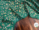 WOOLPEACH FLEURS REFLETS OR FOND VERT - My Little Coupon