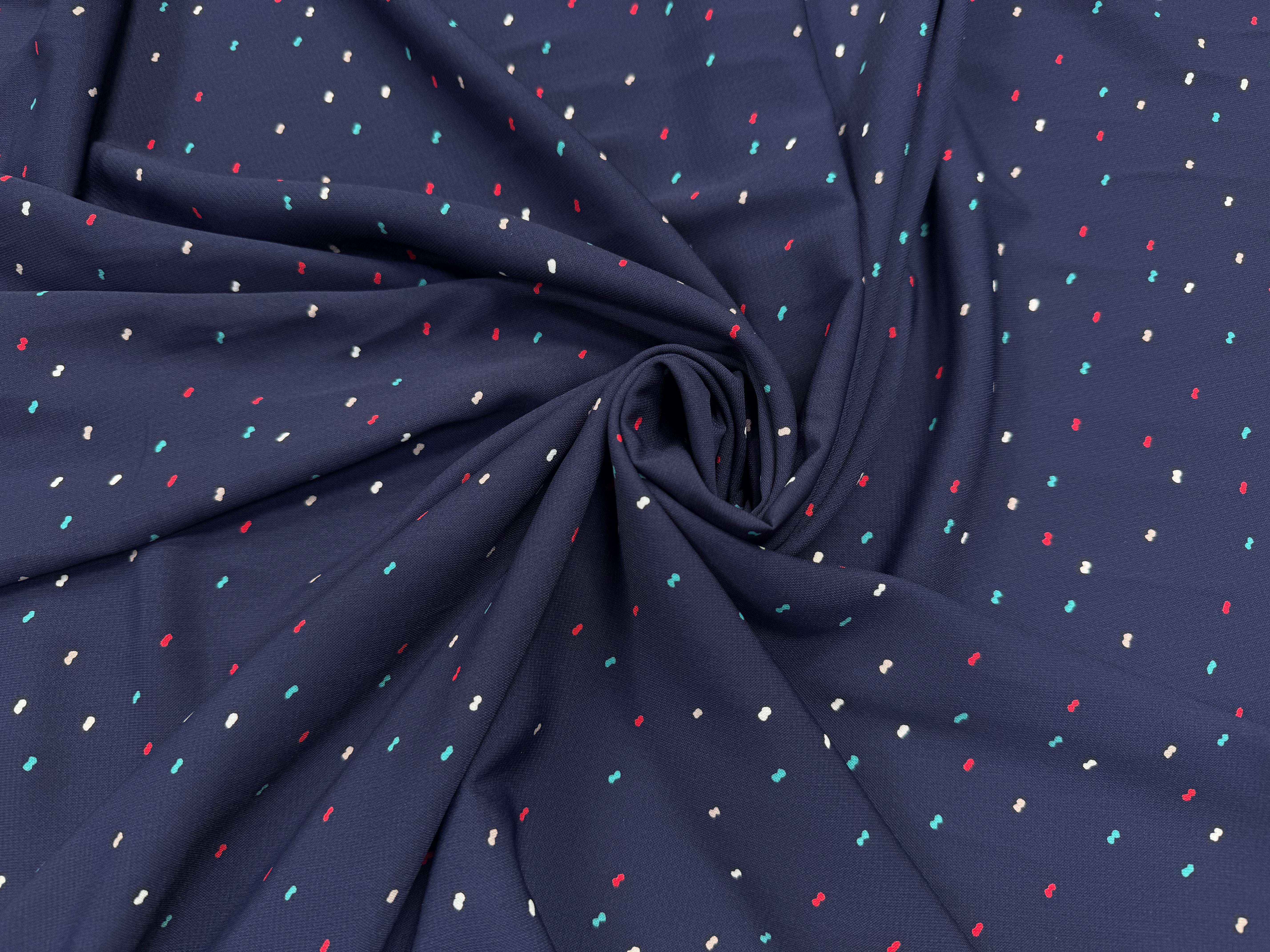 WOOLPEACH FOND BLEU MARINE MOTIFS DOUBLE POIDS ROUGE BLEU BLANC - My Little Coupon