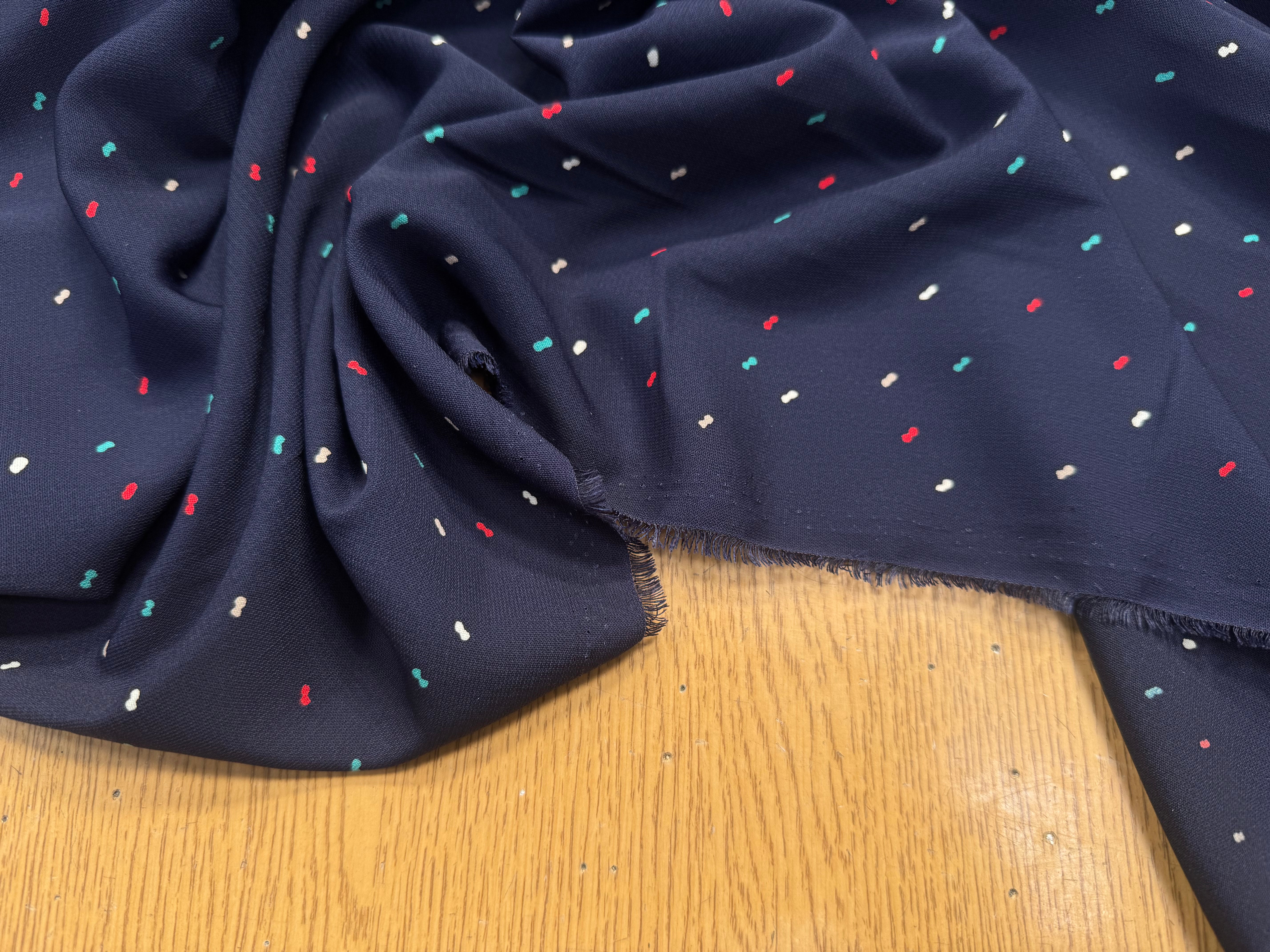 WOOLPEACH FOND BLEU MARINE MOTIFS DOUBLE POIDS ROUGE BLEU BLANC - My Little Coupon