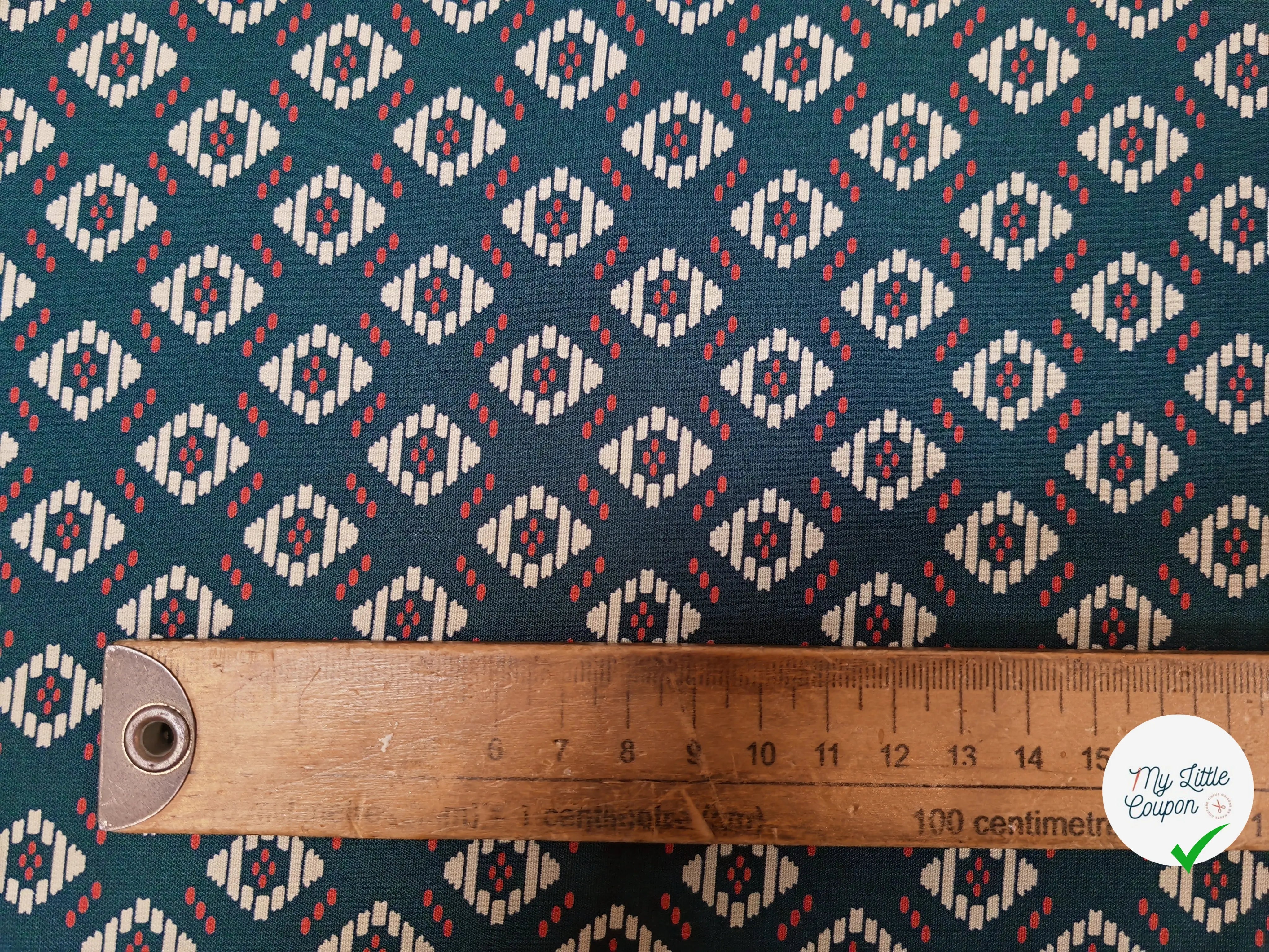 WOOLPEACH LOSANGE SCINDÉ FOND VERT FONCÉ - My Little Coupon